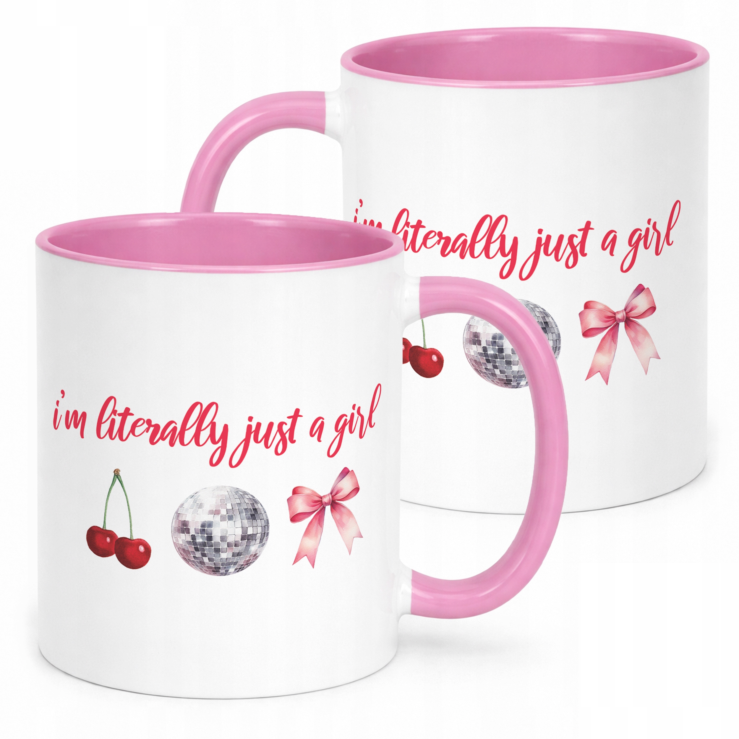 Kubek Różowy I’m Just A Girl Dla Dziewczyny Prezent Upominek