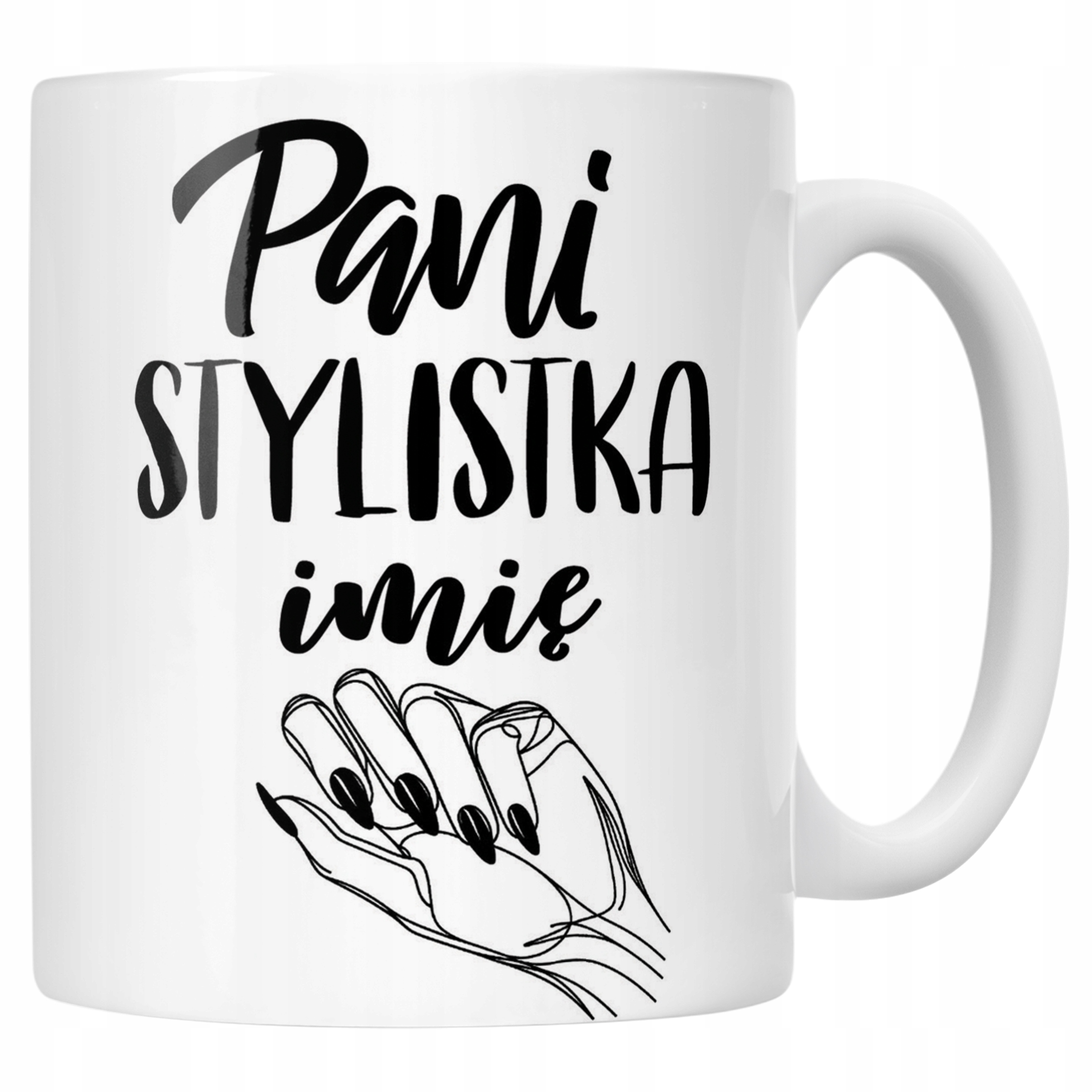 Kubek Ceramiczny Personalizowany Pani Stylistka Dla Stylistki Paznokci