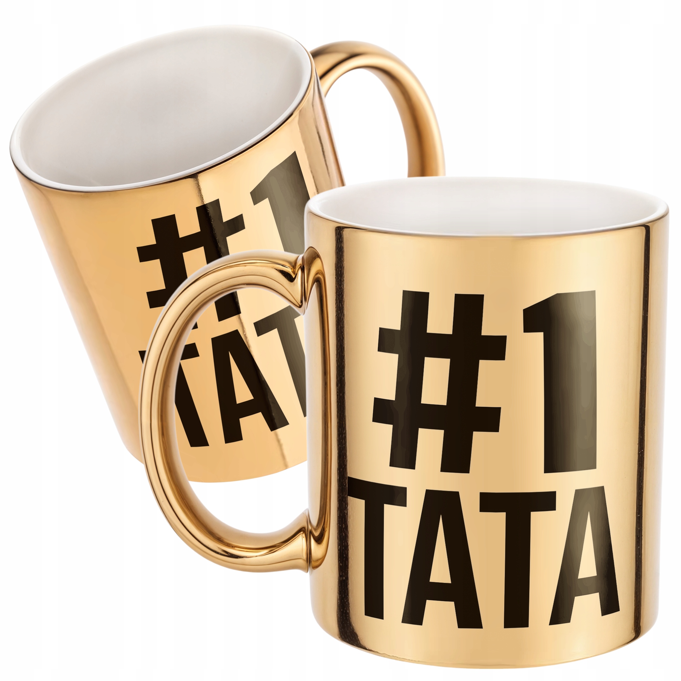 Złoty kubek Dzień Ojca 1# TATA Prezent Upominek Dla Taty