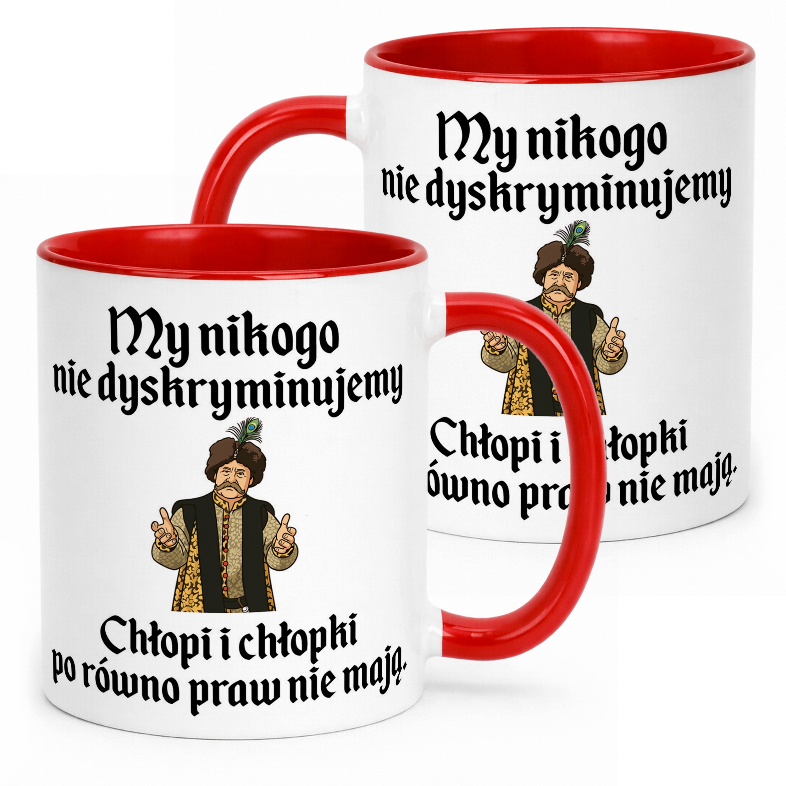 Kubek ceramiczny 1670 My Nikogo Nie Dyskrumiujemy Jan Paweł Prezent