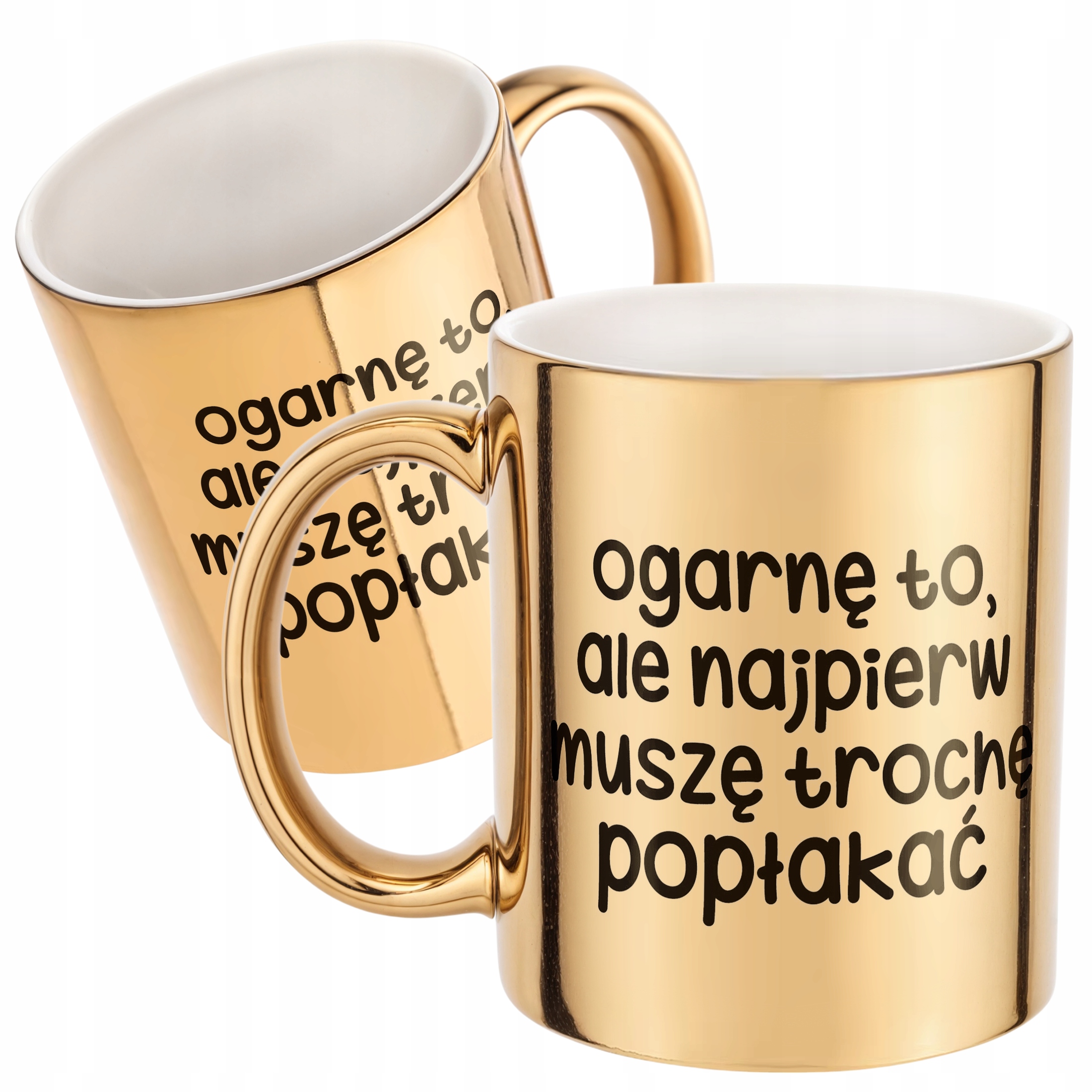 Złoty Kubek Ogarnę To Ale Najpierw Śmieszny Zabawny Prezent