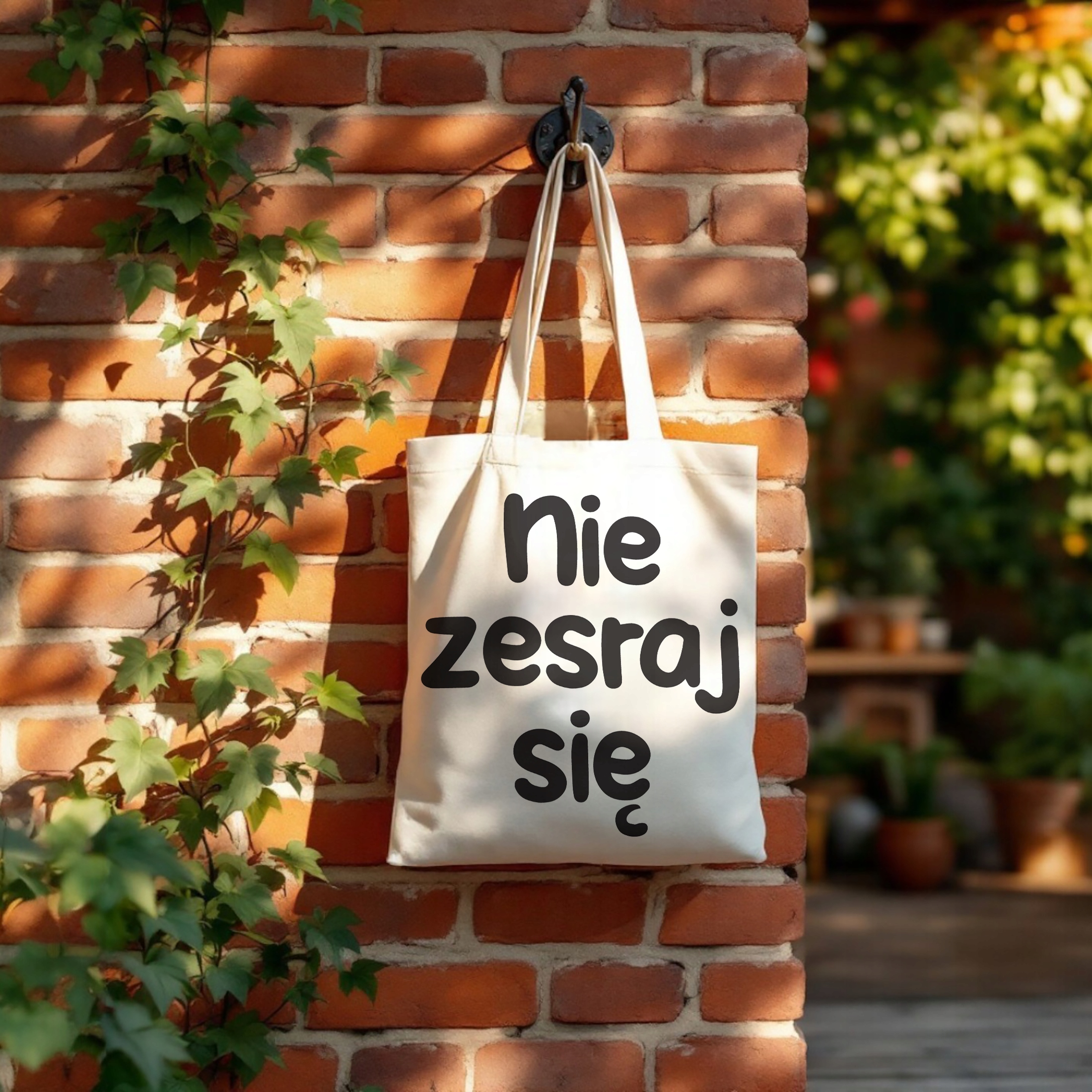 Torba bawełniana na zakupy Nie Zes*aj Się Zabawny Prezent