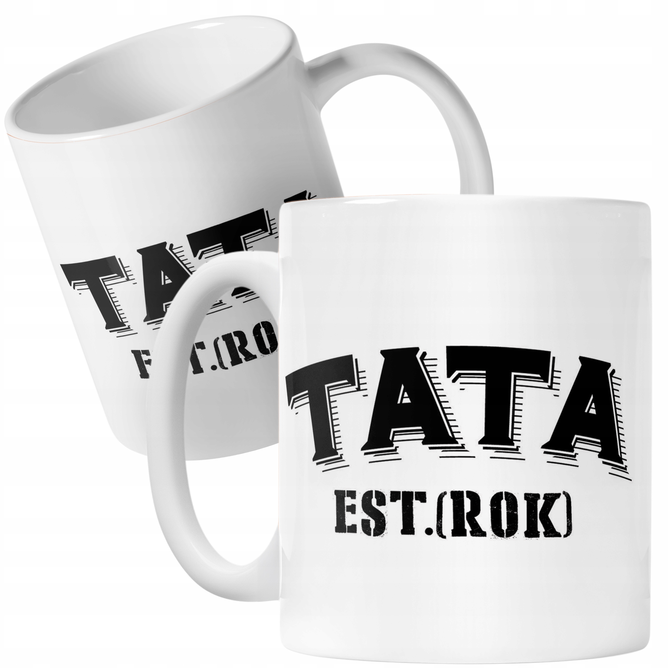 Kubek ceramiczny Personalizowany Dzień Ojca Tata Rok Prezent