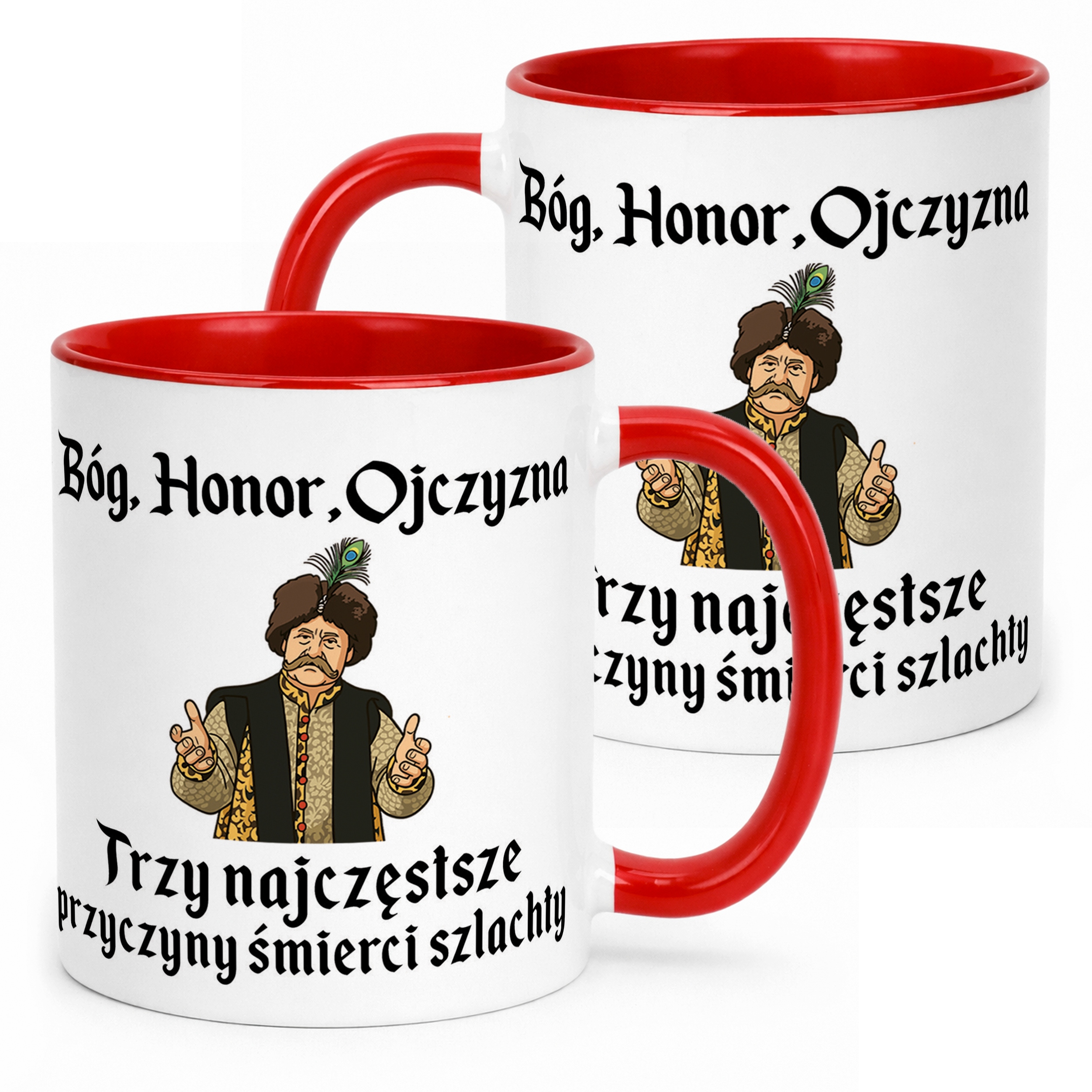 Kubek ceramiczny 1670 Bóg Honor Ojczyzna Jan Paweł Prezent