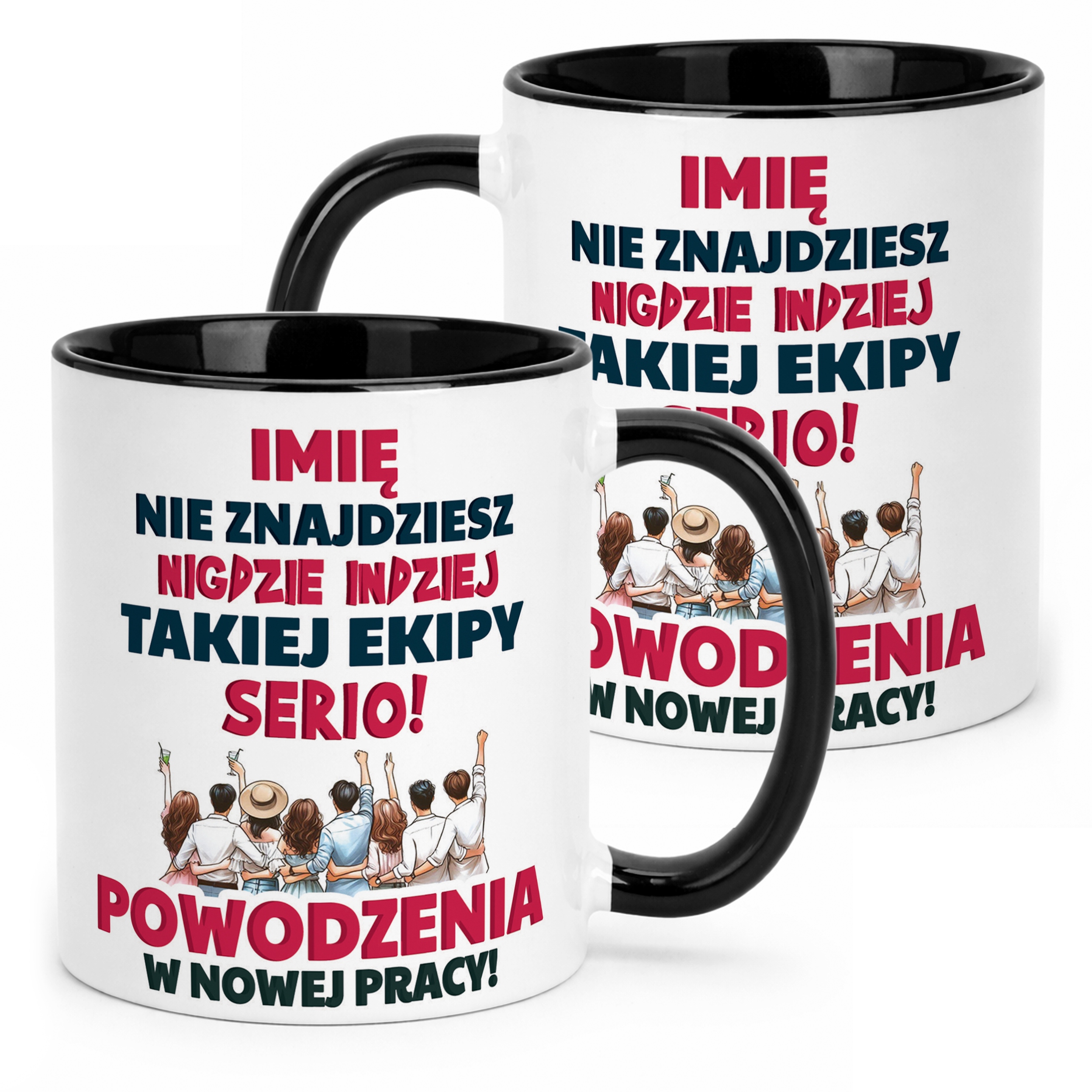 Kubek Czarny Personalizowany Pożeganie Odejście z Pracy Prezent
