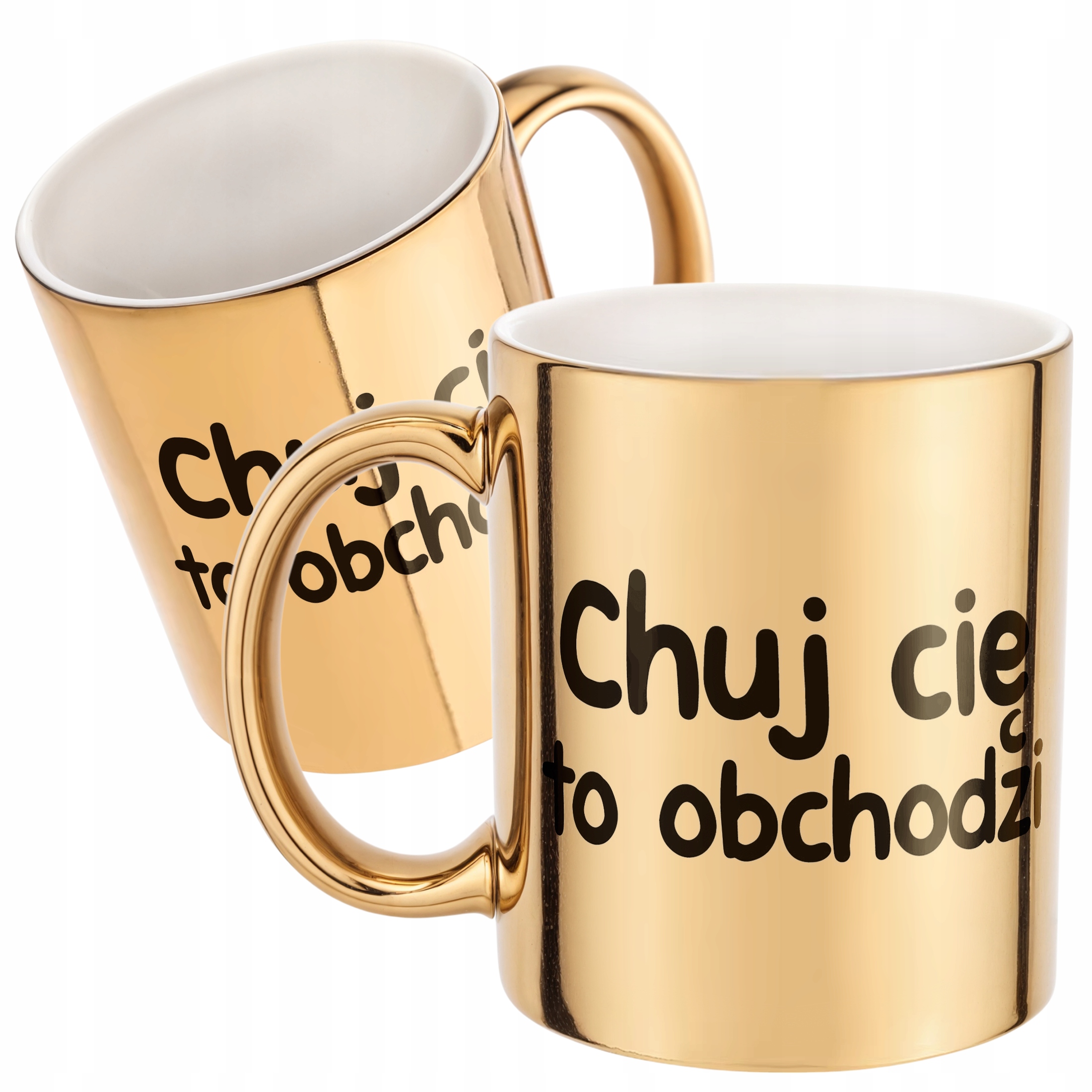 Złoty Kubek Ch*j Cię To Obchodzi Śmieszny Zabawny Prezent