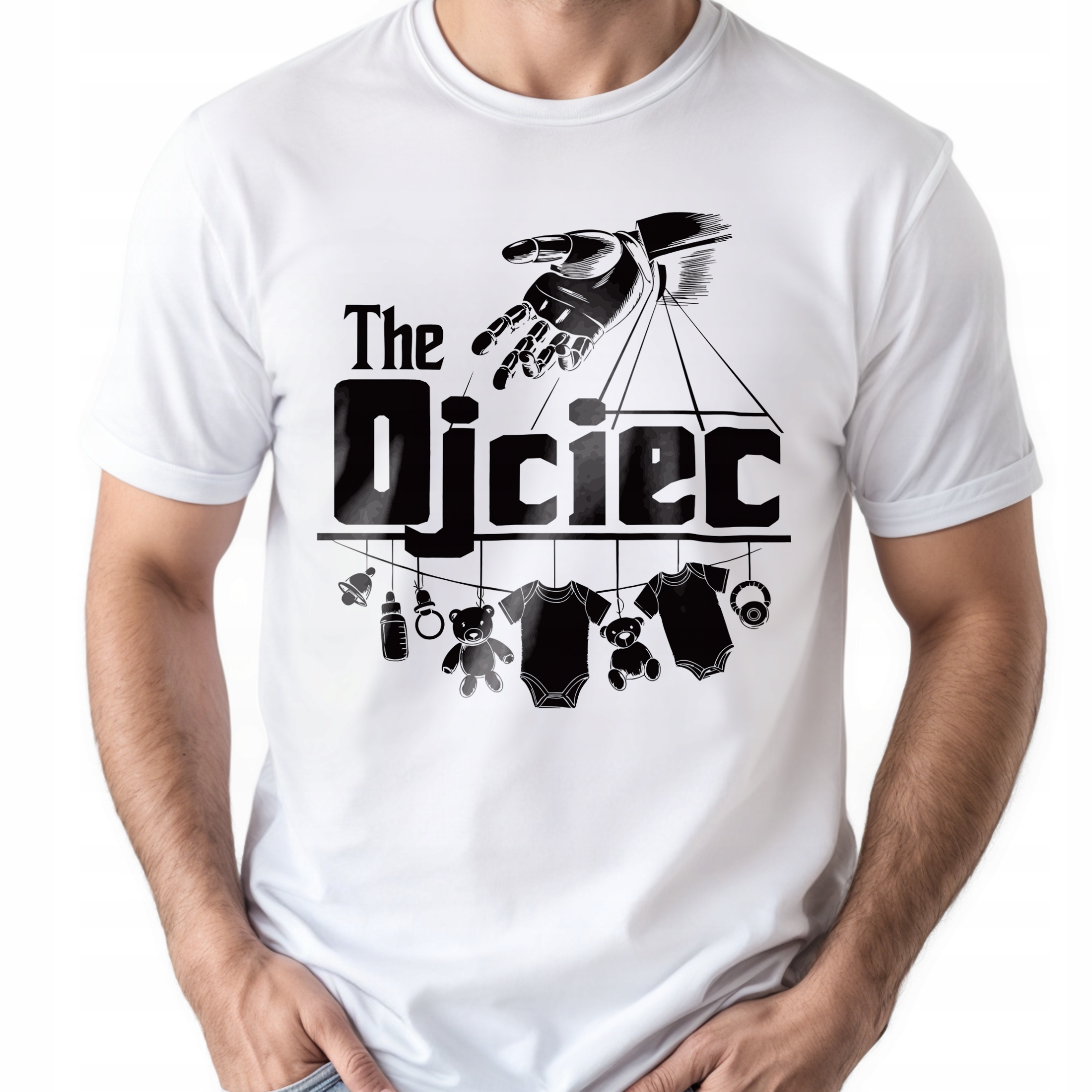 Koszulka biała męska Dzień Ojca Dla Taty Prezent