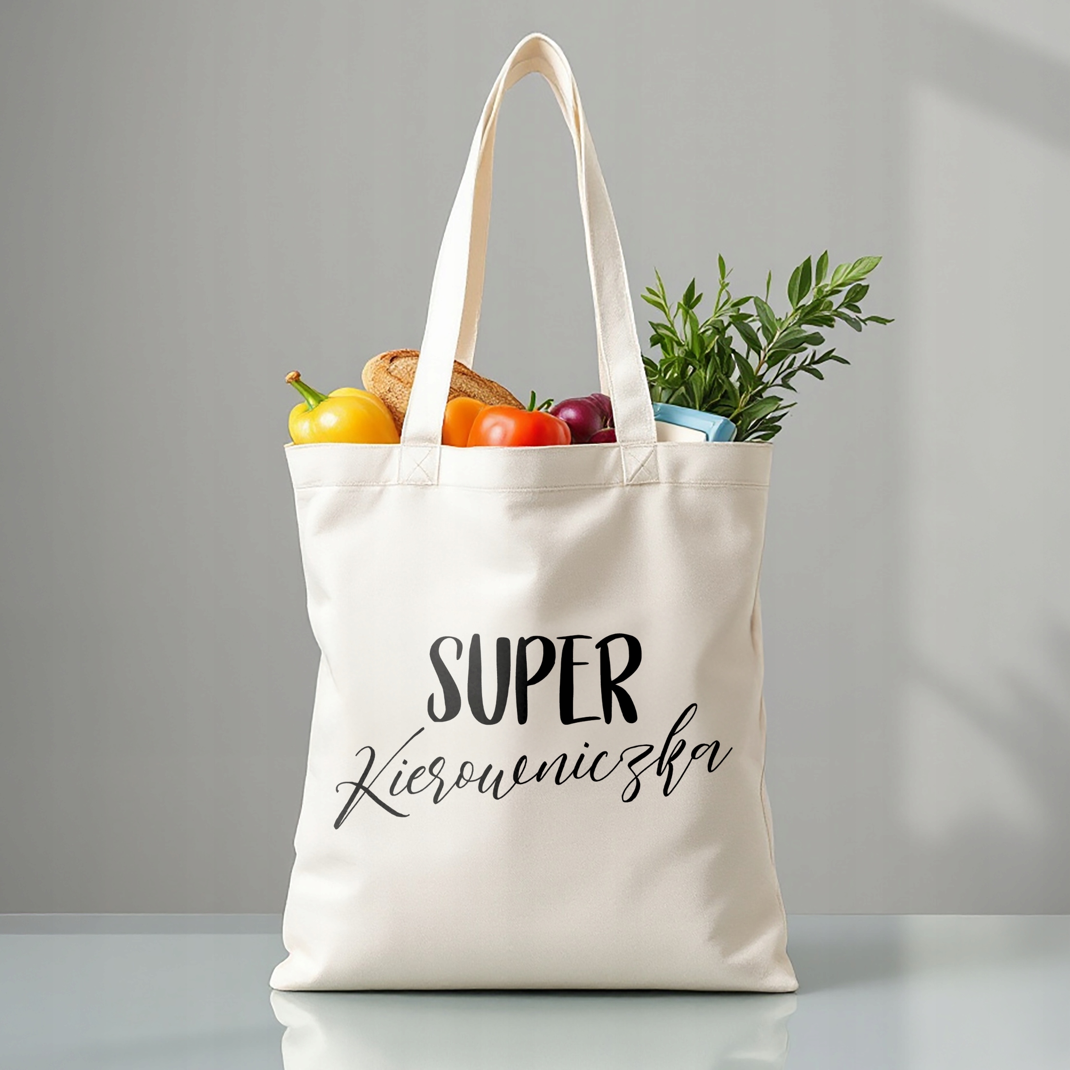 Torba bawełniana premium Super Kierowniczka Zabawny Prezent