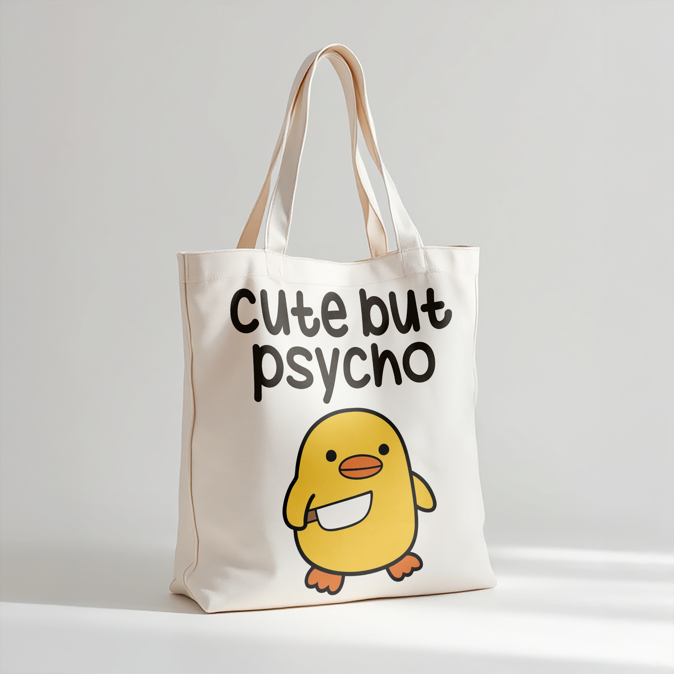 Torba bawełniana premium Cute But Psycho Zabawny Prezent
