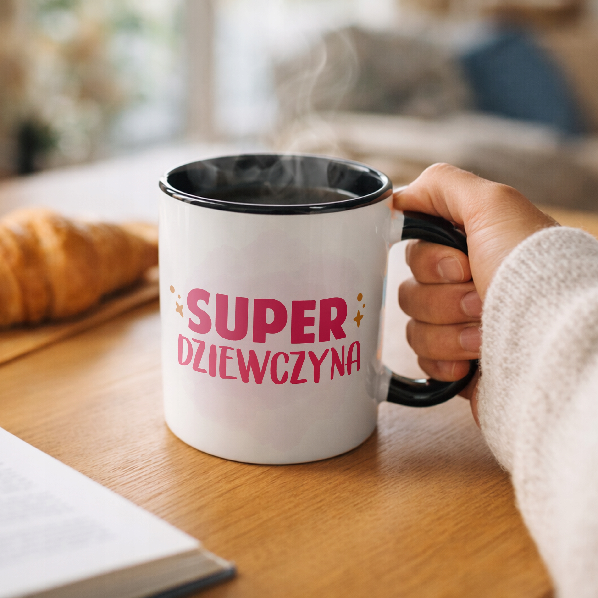 Kubek Czarny Dzień Kobiet Dla Dziewczynki Dla Niej Prezent Upominek