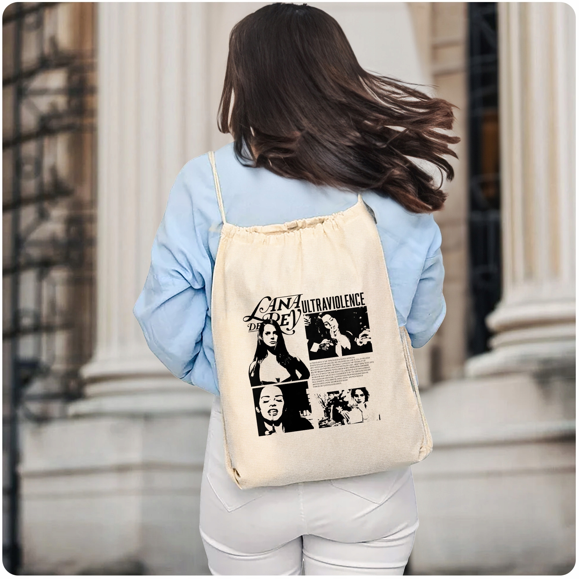 Plecak bawełniany 34×40 Lana Del Rey Ultraviolence