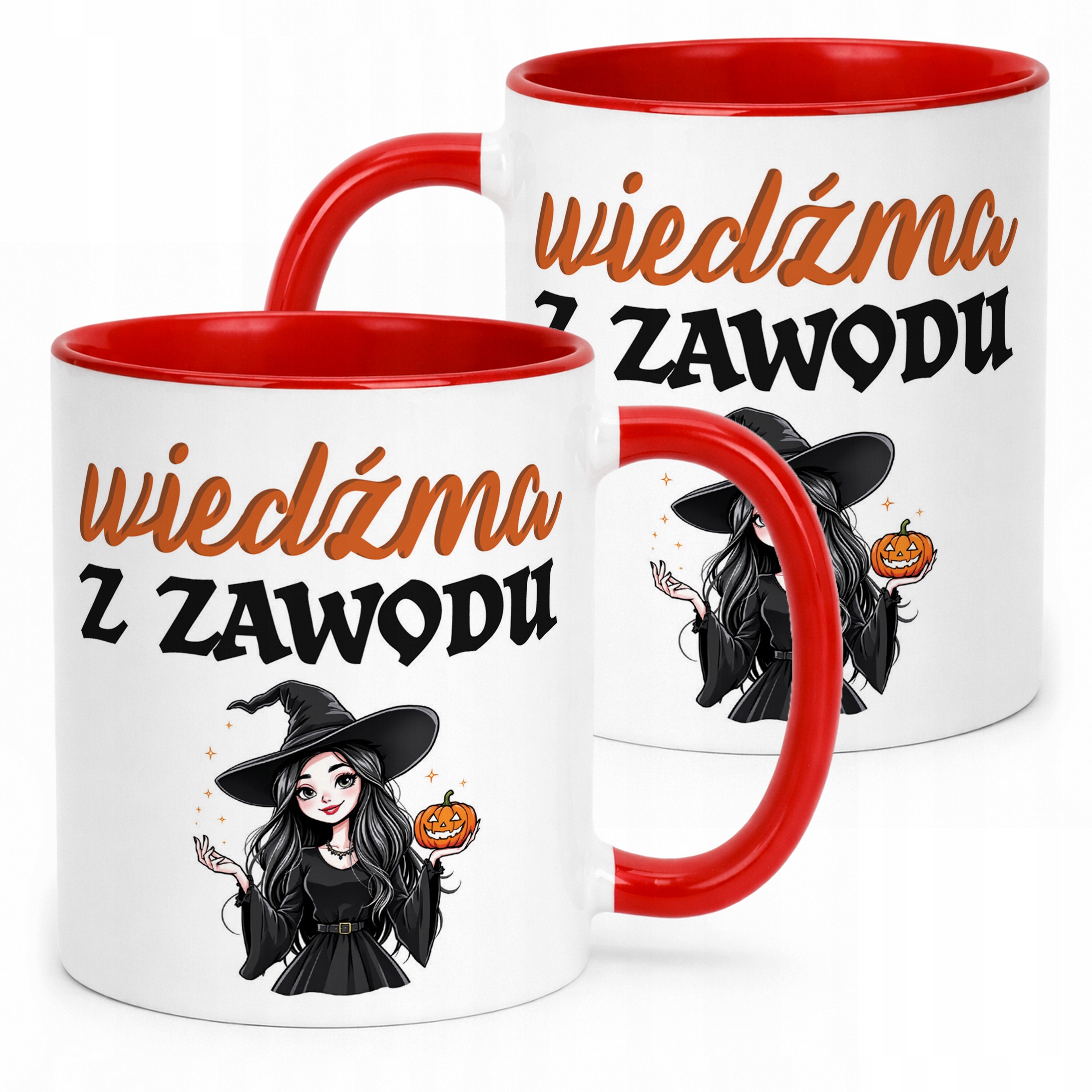 Kubek ceramiczny Halloween Wiedźma Z Zawodu Dla Kobiety Prezent Upominek