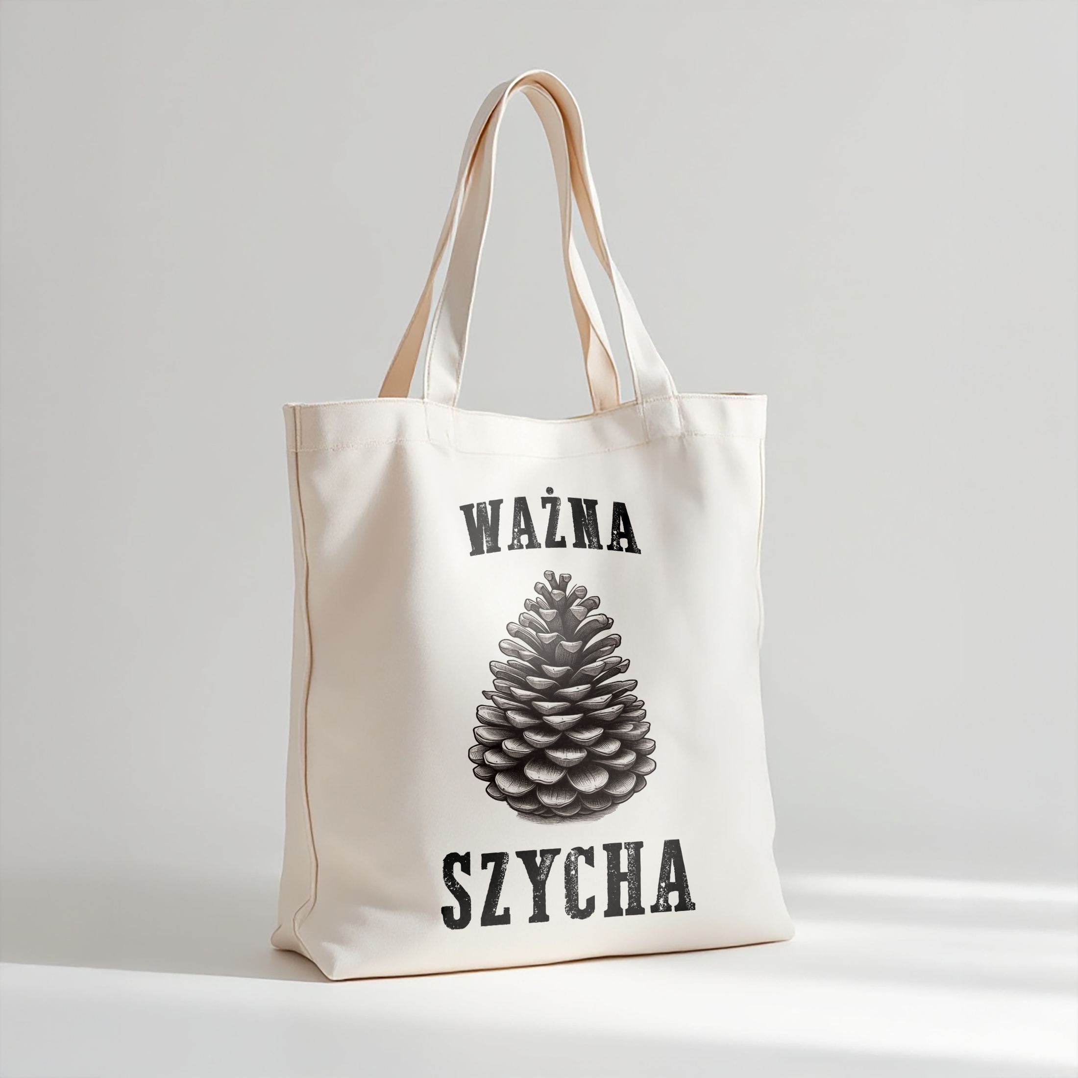 Torba bawełniana premium Ważna Szycha Zabawny Prezent