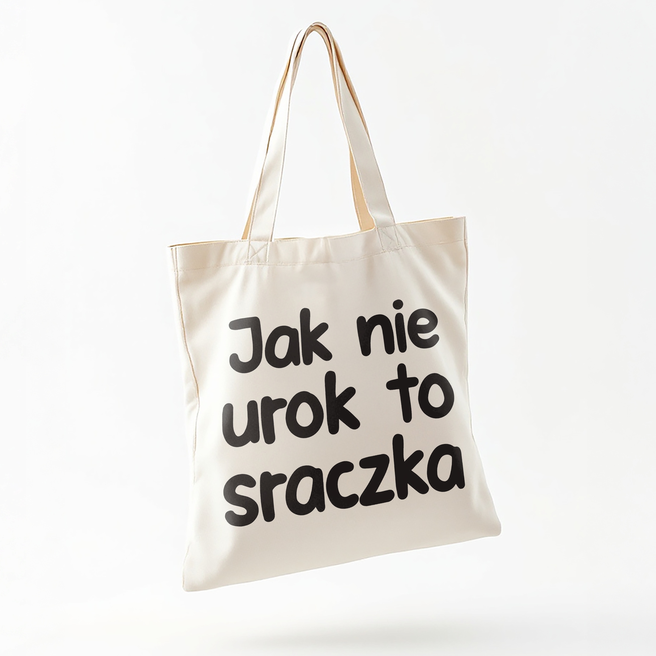 Torba bawełniana na zakupy Jak Nie Urok To Sraczka Zabawny Prezent