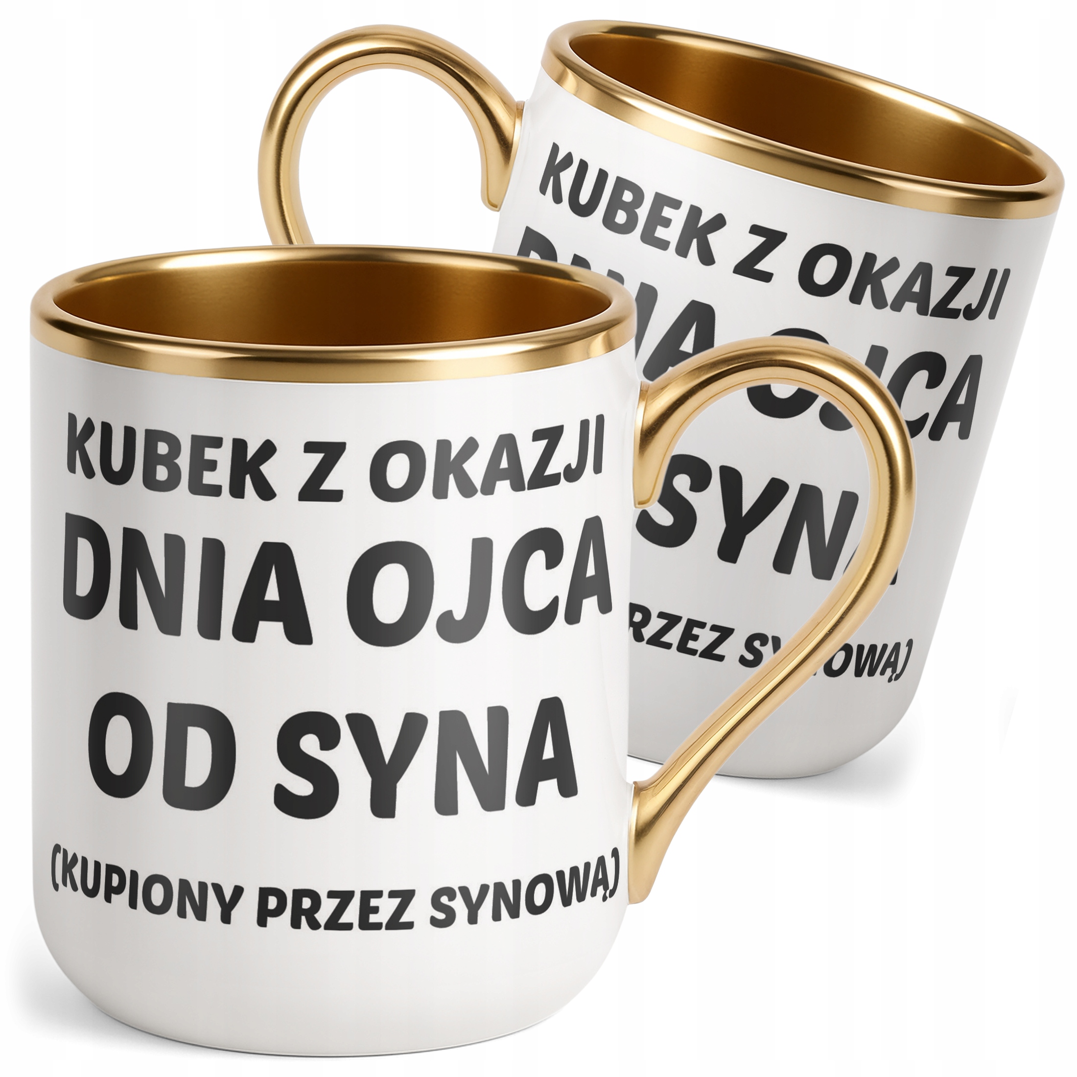 Kubek Premium Złoty Dzień Ojca Dla Taty Od Syna Kupiony Przez Synową