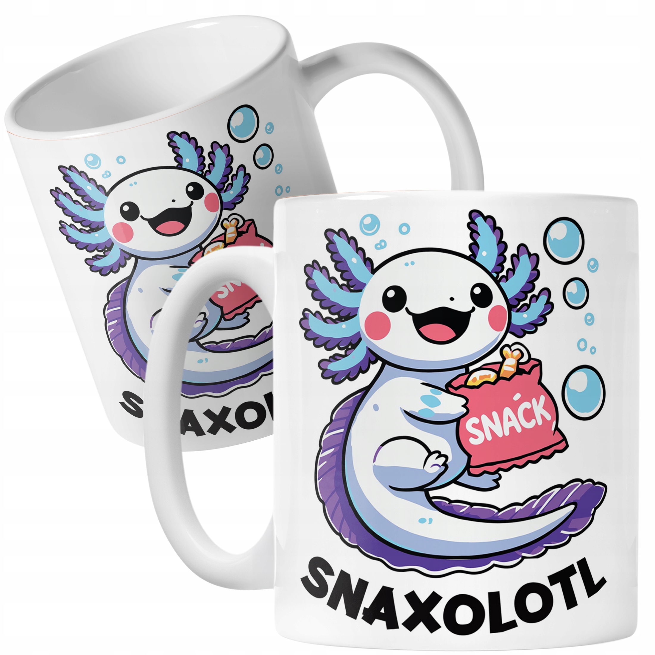 Kubek dla chłopca i dziewczynki Aksolotl Axolotl Różowy Zwierzak Viral OK