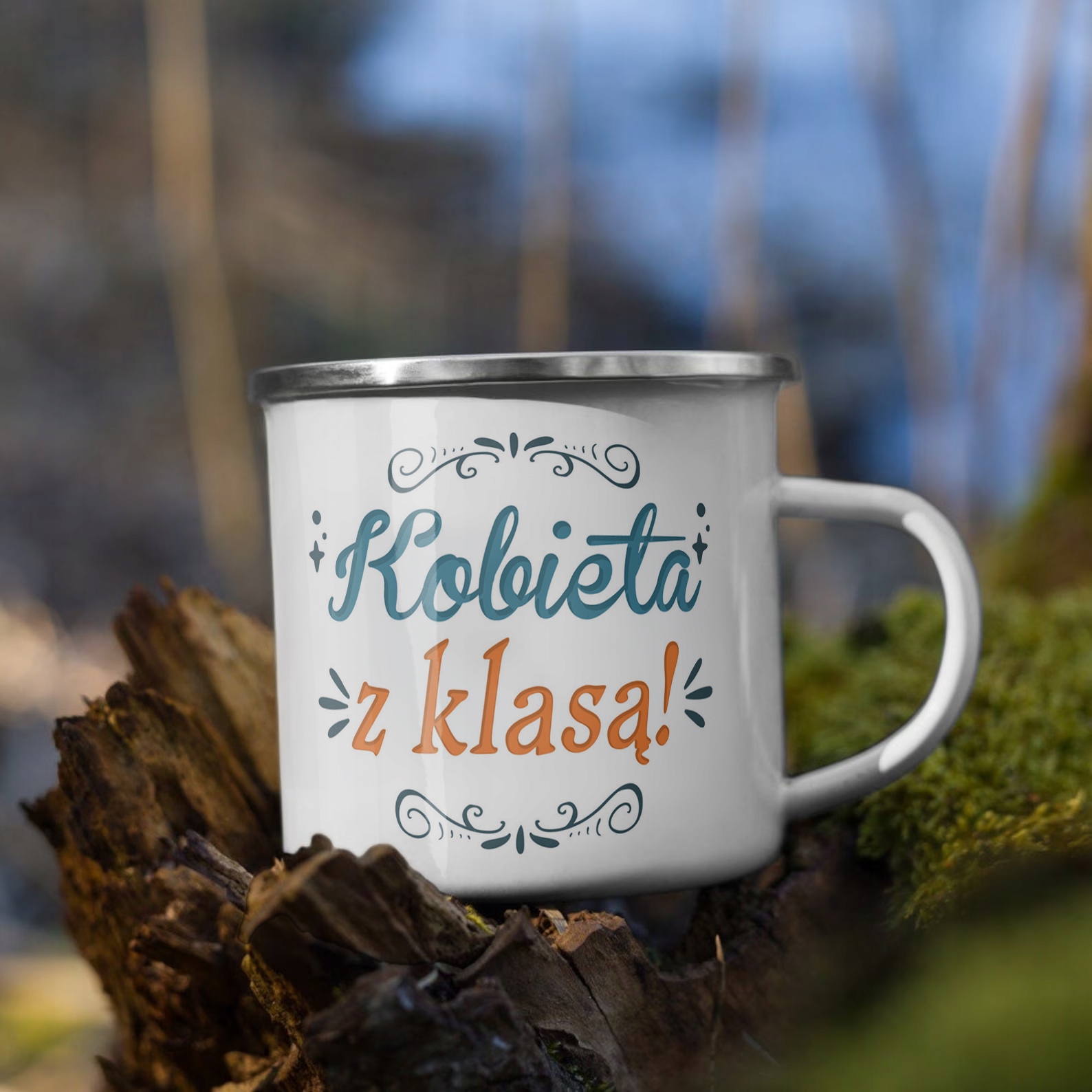 Emaliowany Kubek Garnuszek Dzień Kobiet Dla Kobiety Prezent Upominek