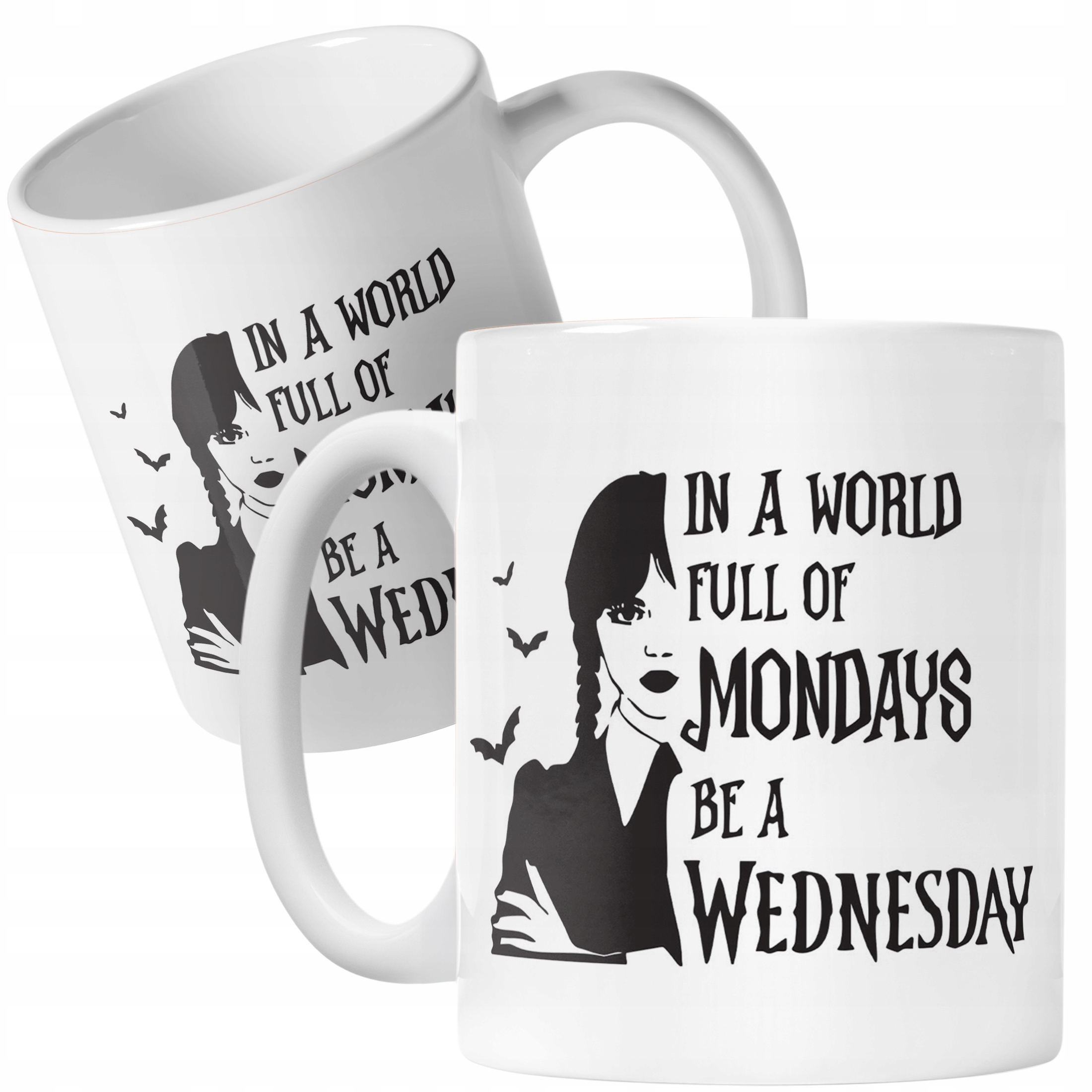 Kubek ceramiczny Nevermore Wednesday Addams Dla Fanów Prezent