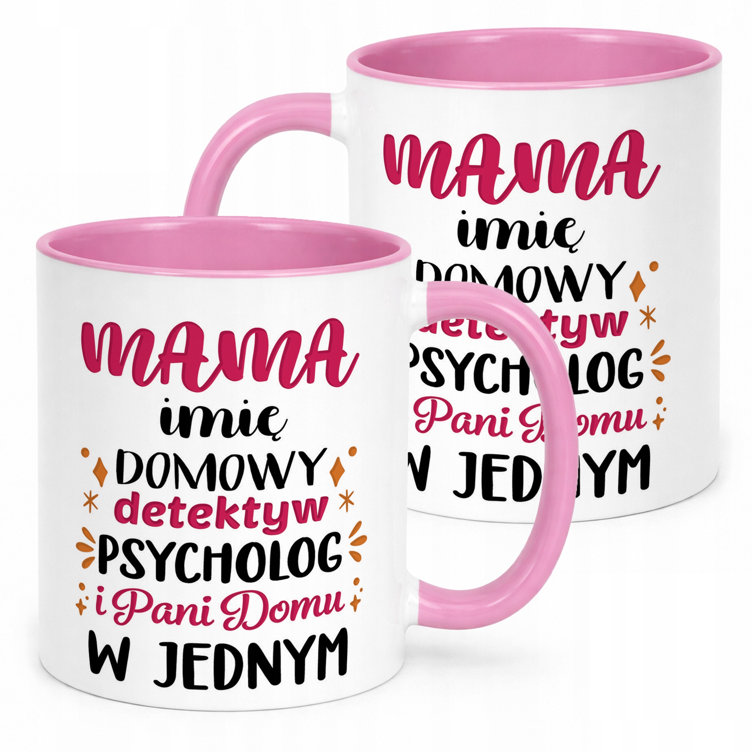 Kubek Różowy Personalizowany Dzień Matki Dla Mamy Prezent Upominek