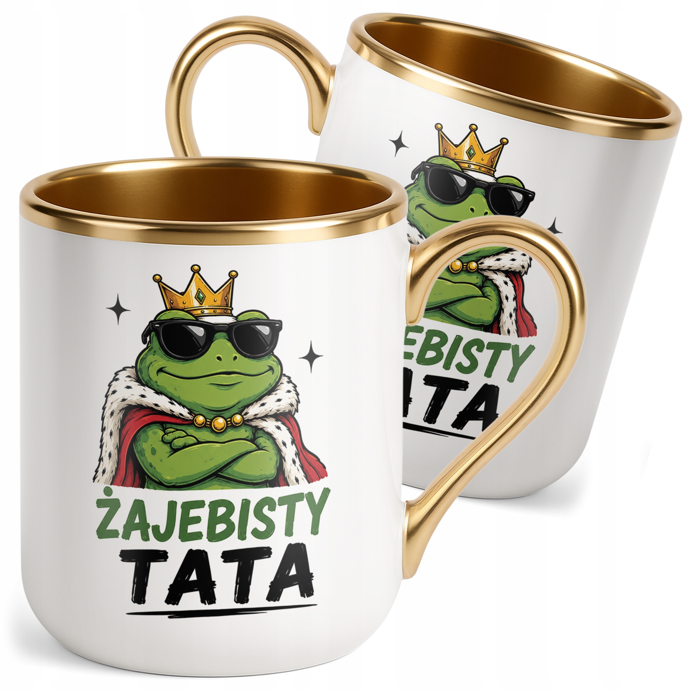 Kubek Premium Złoty upominek na Dzień Ojca prezent dla taty