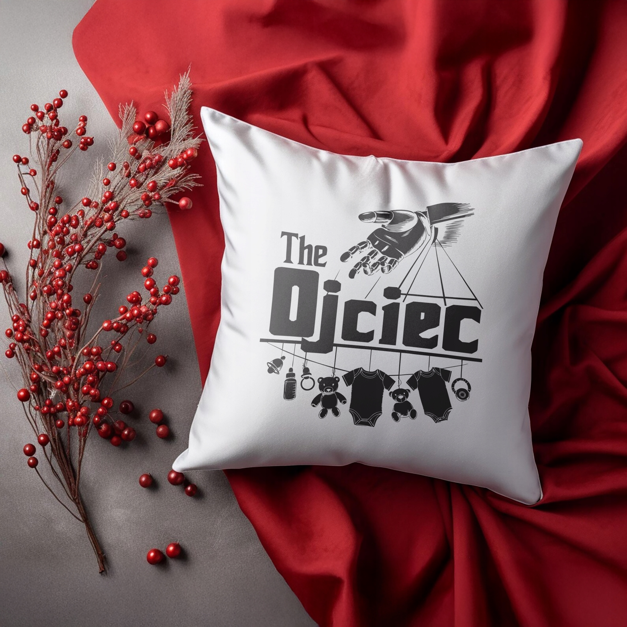 Zestaw Kubek + Poduszka Dzień Ojca Dla Taty The Ojciec Prezent