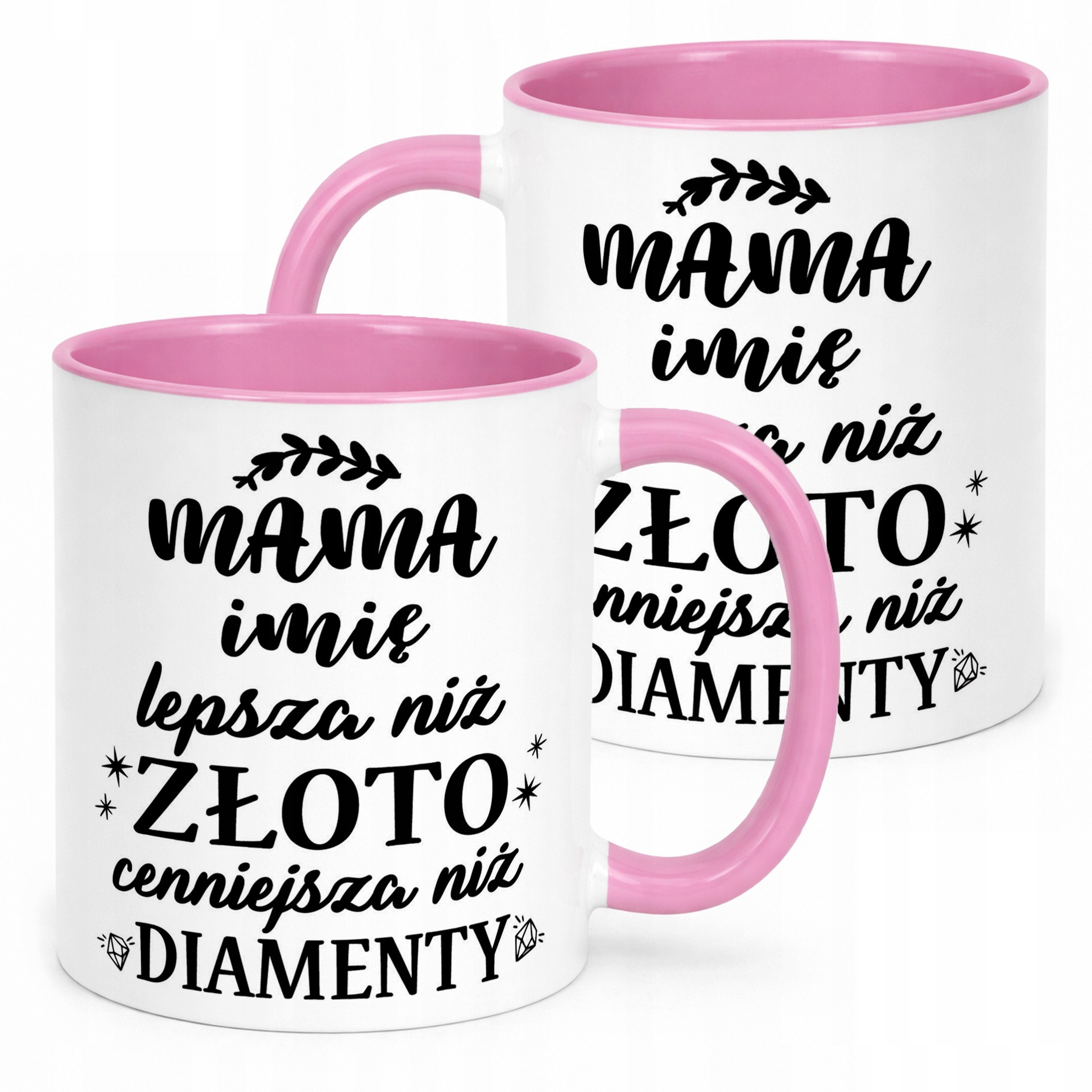 Kubek Różowy Personalizowany Dzień Matki Dla Mamy Prezent Upominek