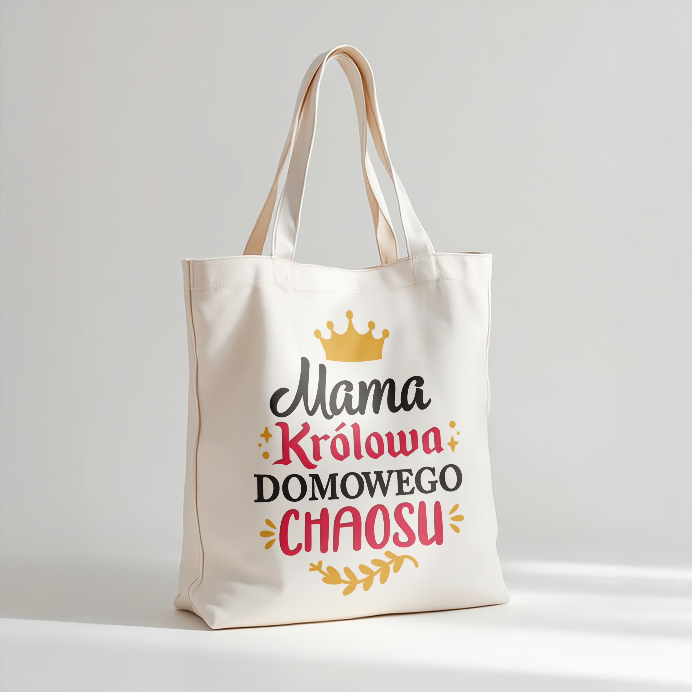 Torba bawełniana premium na zakupy Dzień Matki Prezent Królowa Chaosu