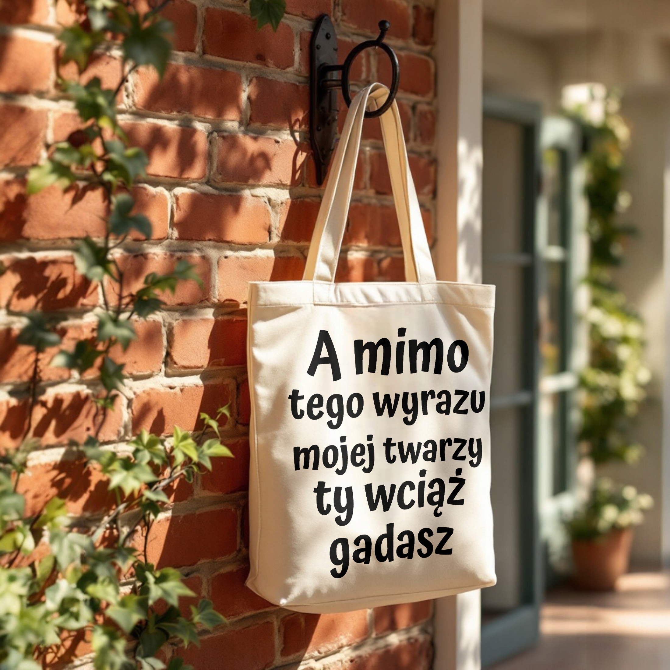 Torba bawełniana premium A Mimo Tego Wyrazu Mojej Twarzy