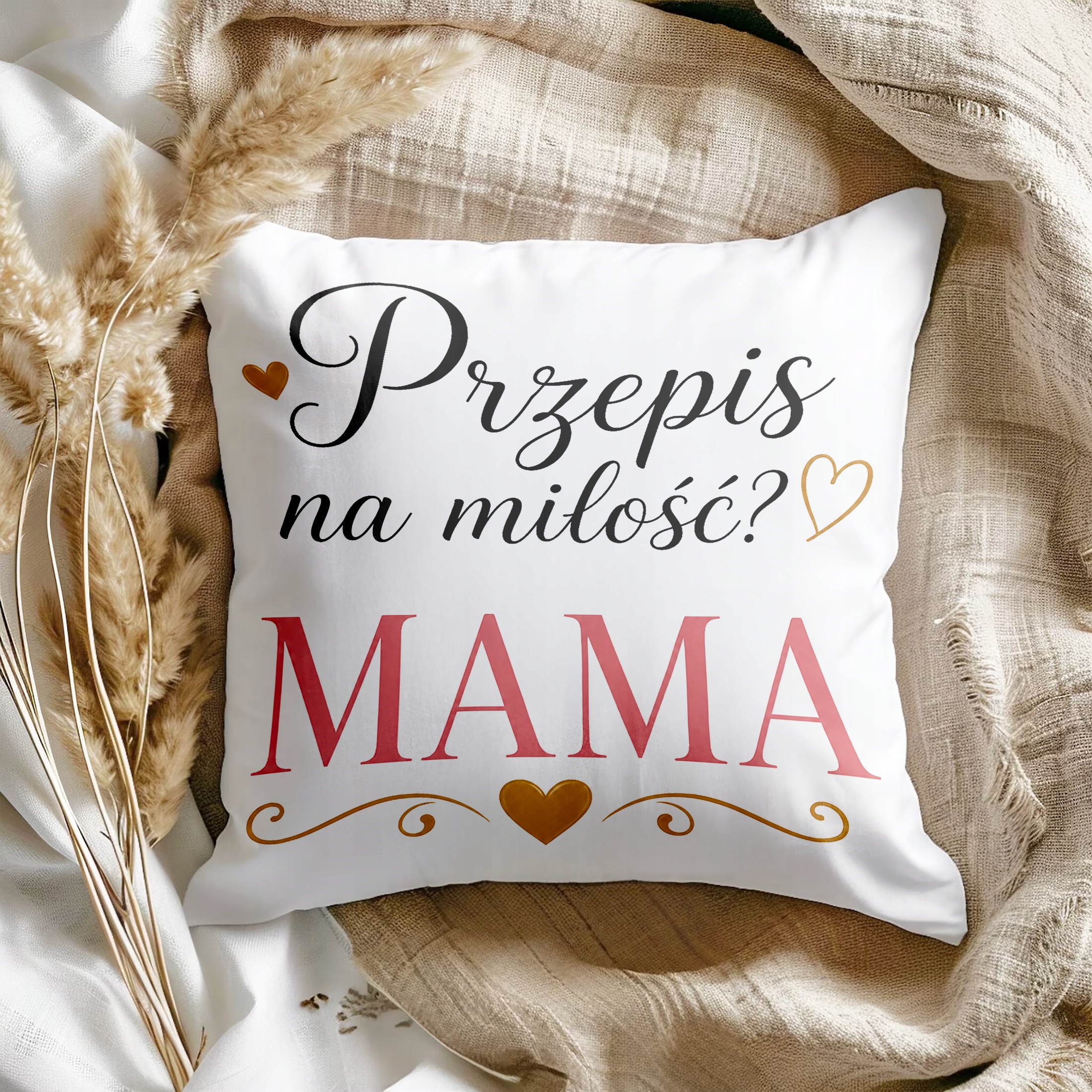 Poduszka 38x38cm dla mamy prezent na Dzień Matki miły upominek dla mamy