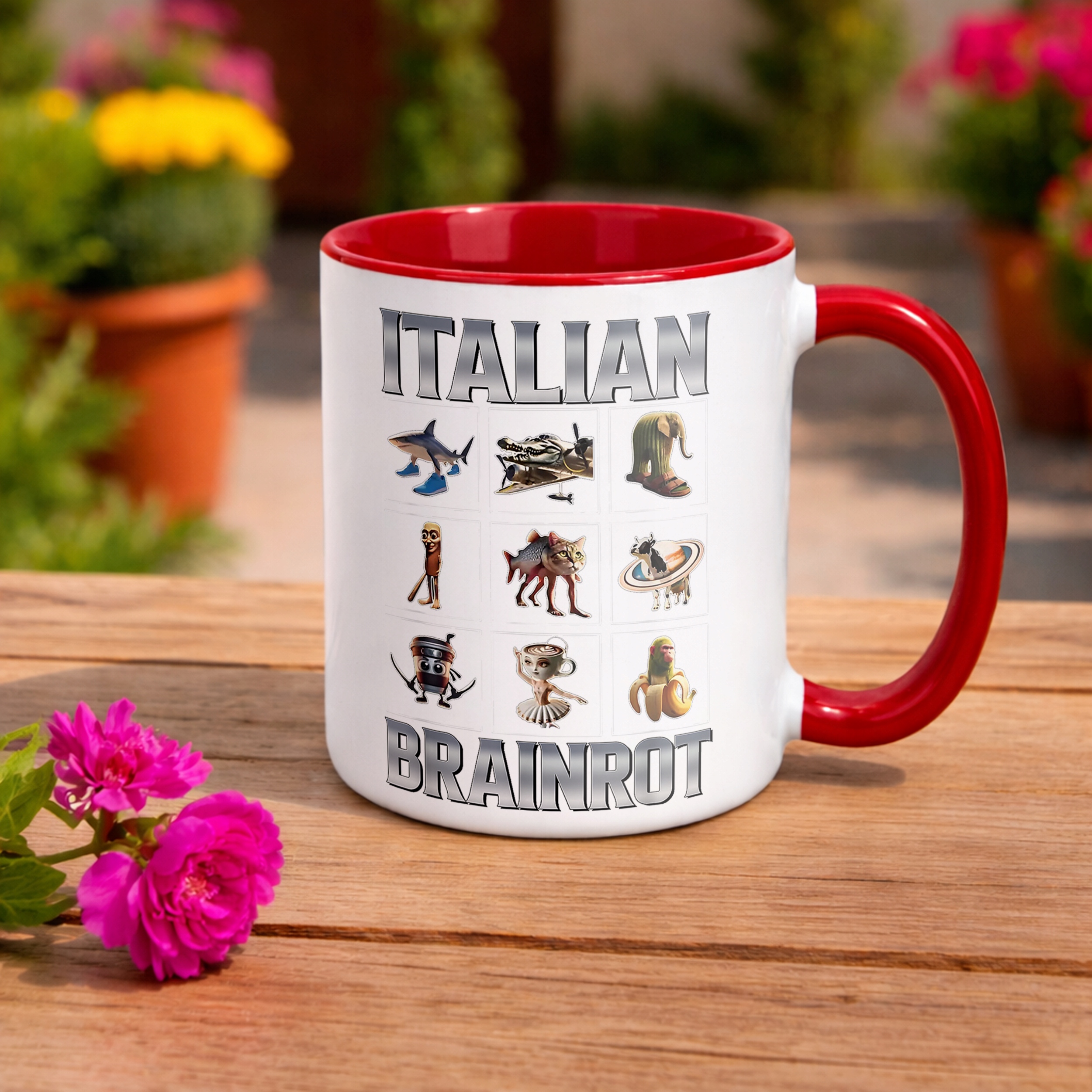 Kubek ceramiczny Italian Brainrott viral tiktok mem