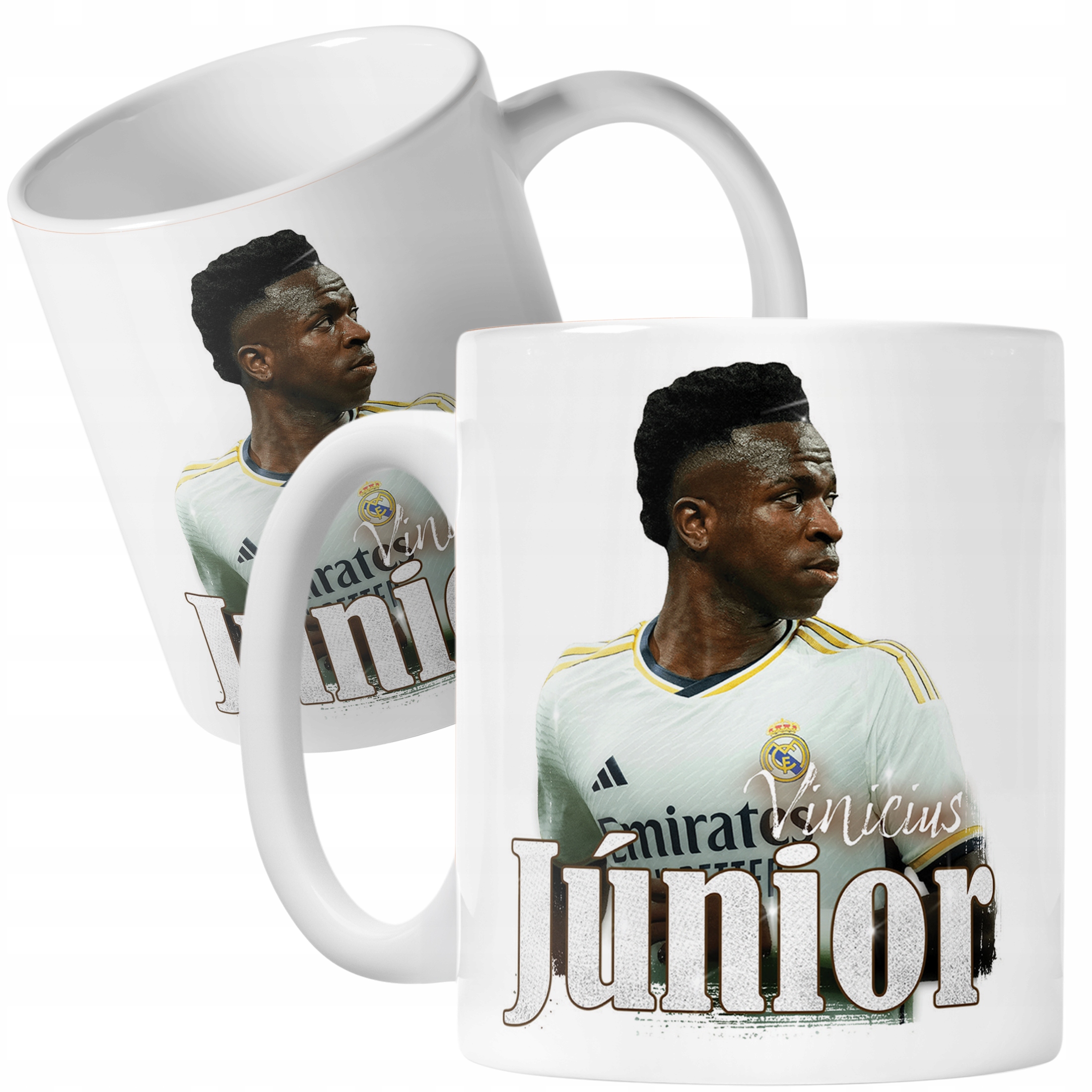 Kubek ceramiczny Vinicius Junior dla kibiców Real Madryt Prezent