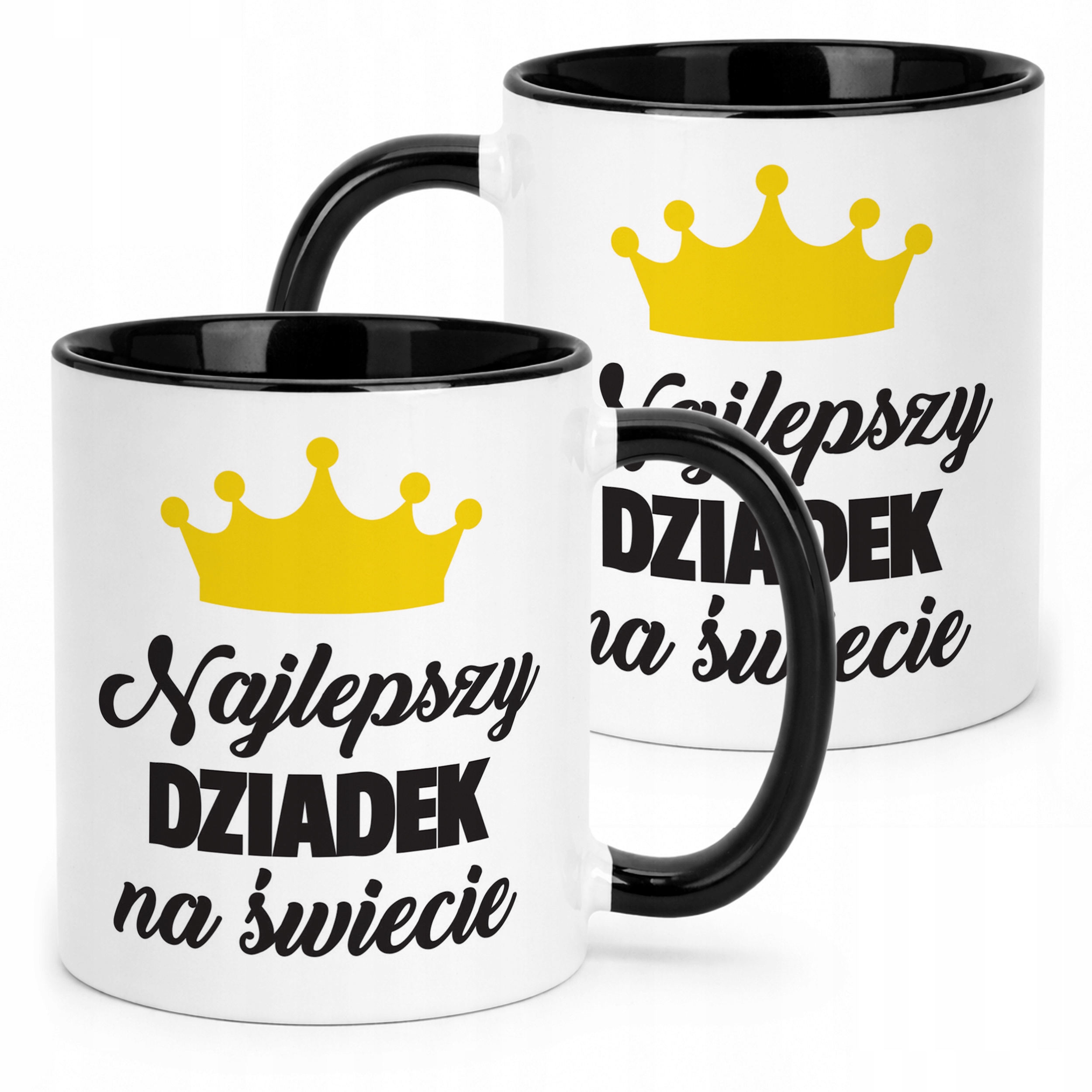 Kubek Czarny Dzień Dziadka Najlepszy Dziadek Prezent Upominek