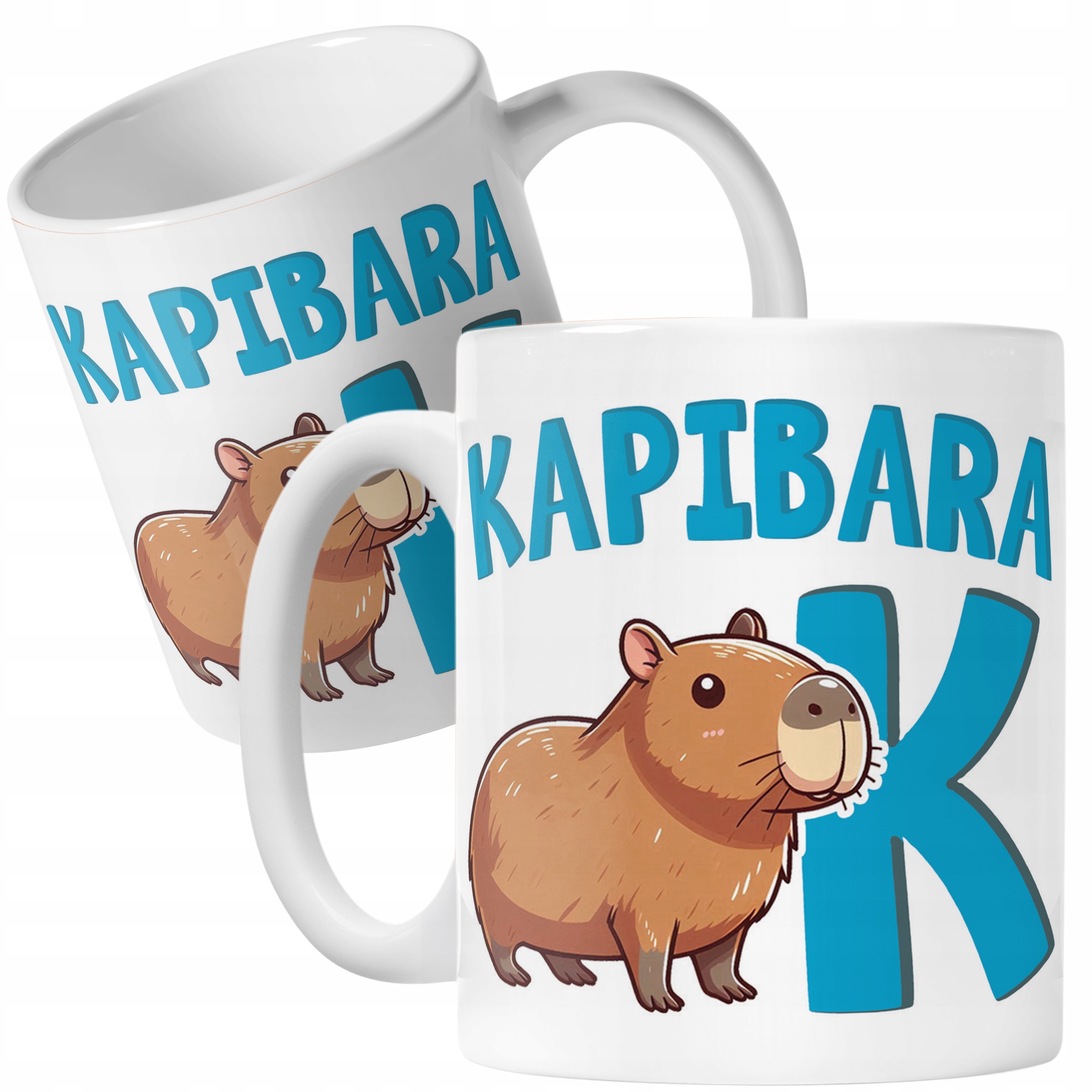 Kubek ceramiczny Kapibara Capybara Zwierzak Słodki Dla Dzieci Prezent