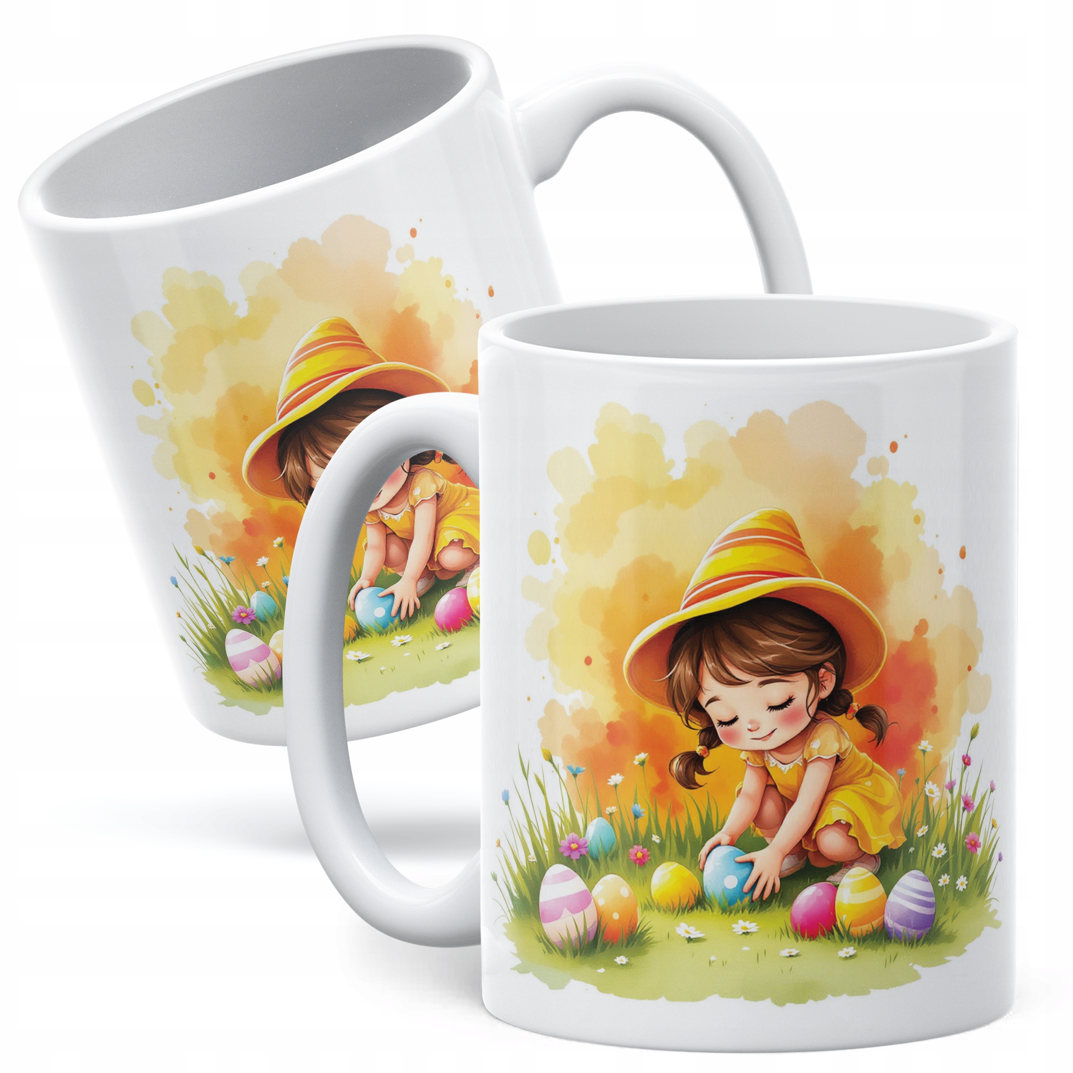Kubek ceramiczny Wielkanocny Z okazji Świąt Wielkanocnych Pisanki Wiosna