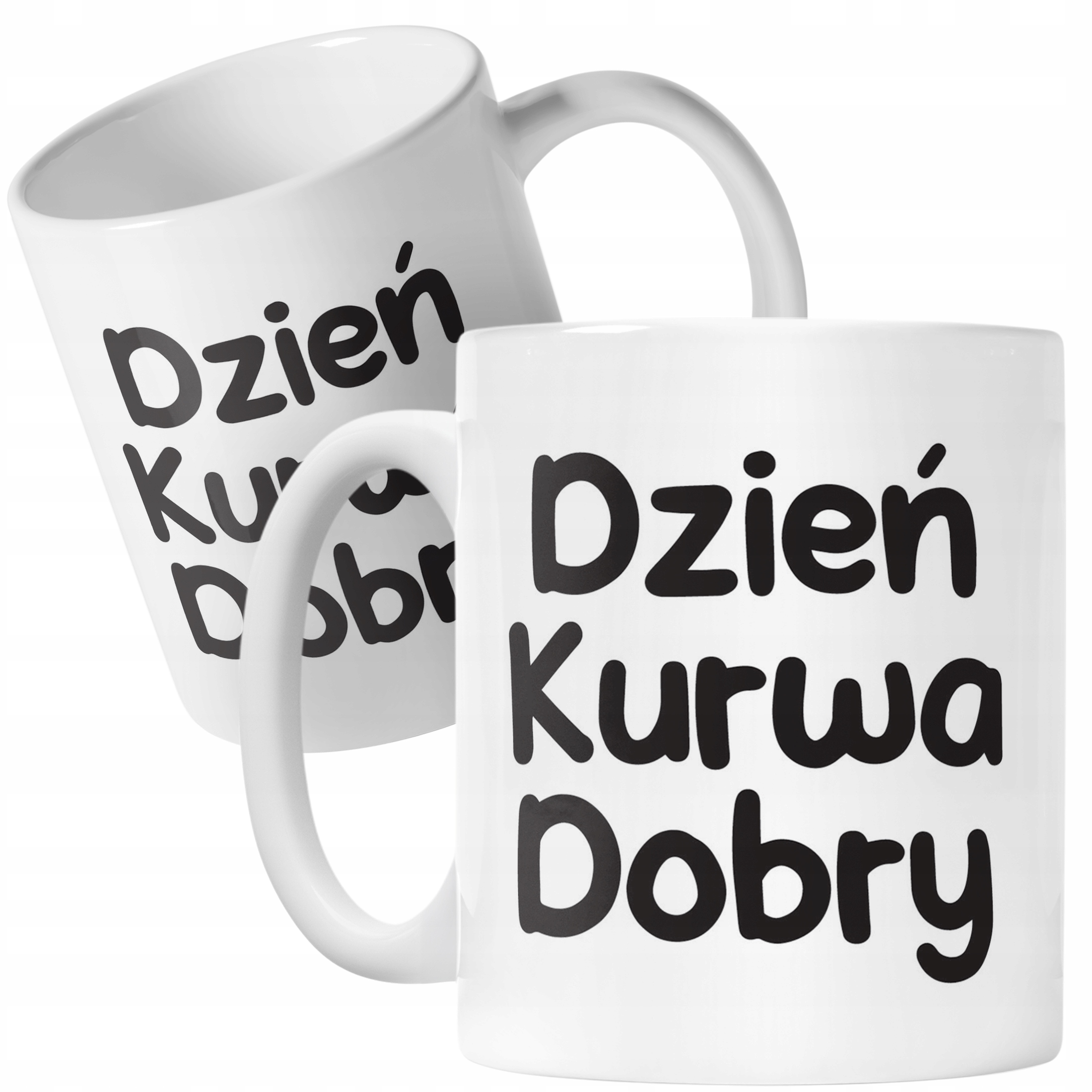 Kubek ceramiczny Dzień Ku*wa Dobry Śmieszny Zabawny Prezent