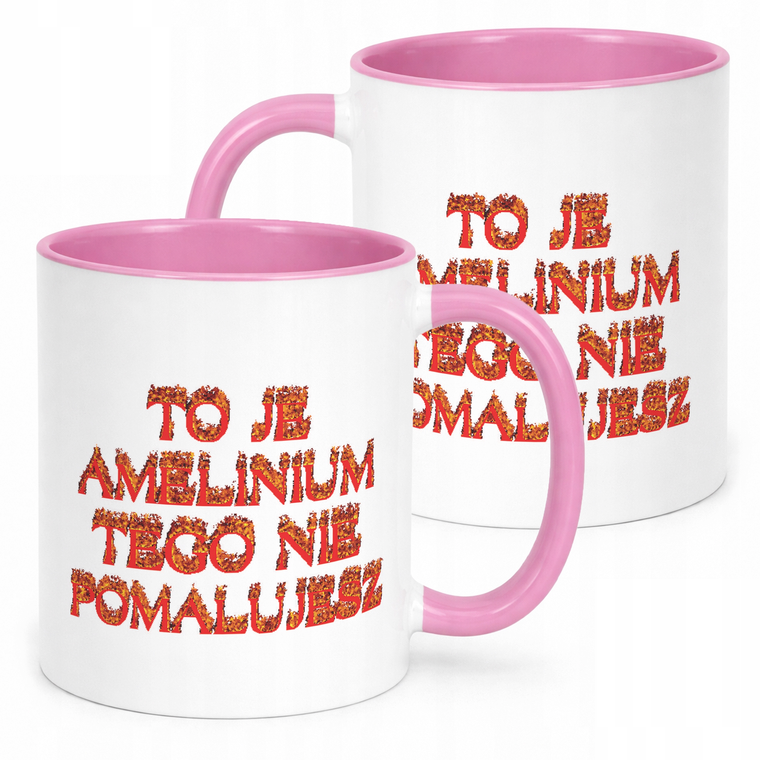 Kubek Różowy To Je Amelinium Śmieszne Memy Zabawne Prezent