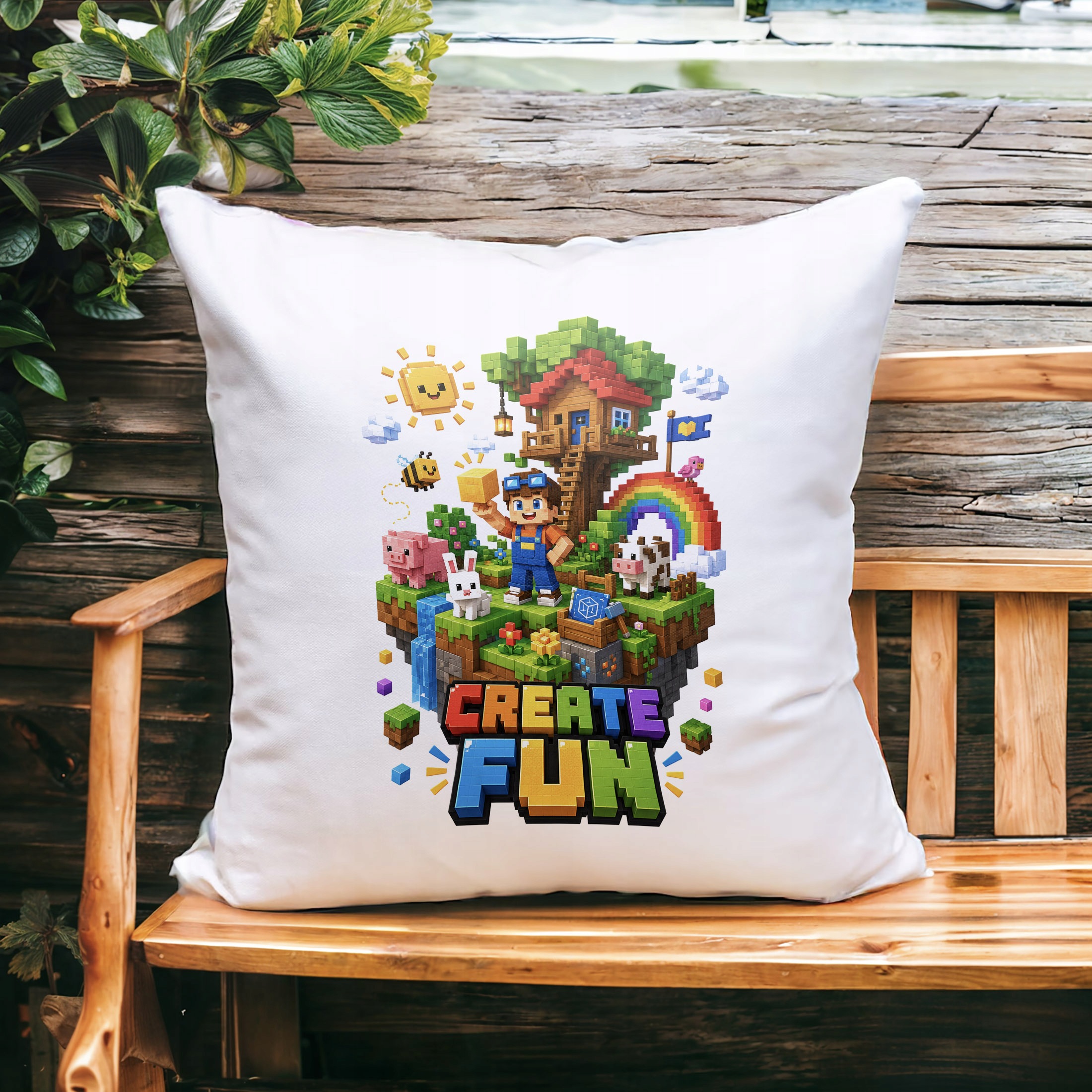 Zestaw Kubek Czarny Poduszka Z Nadrukiem PIXEL GRA Prezent