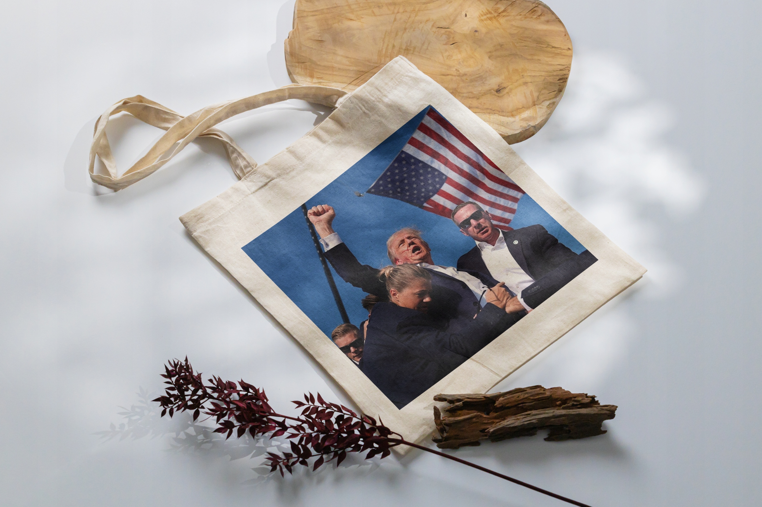 Torba bawełniana na zakupy 42×38 Donald Trump Make America Great Again