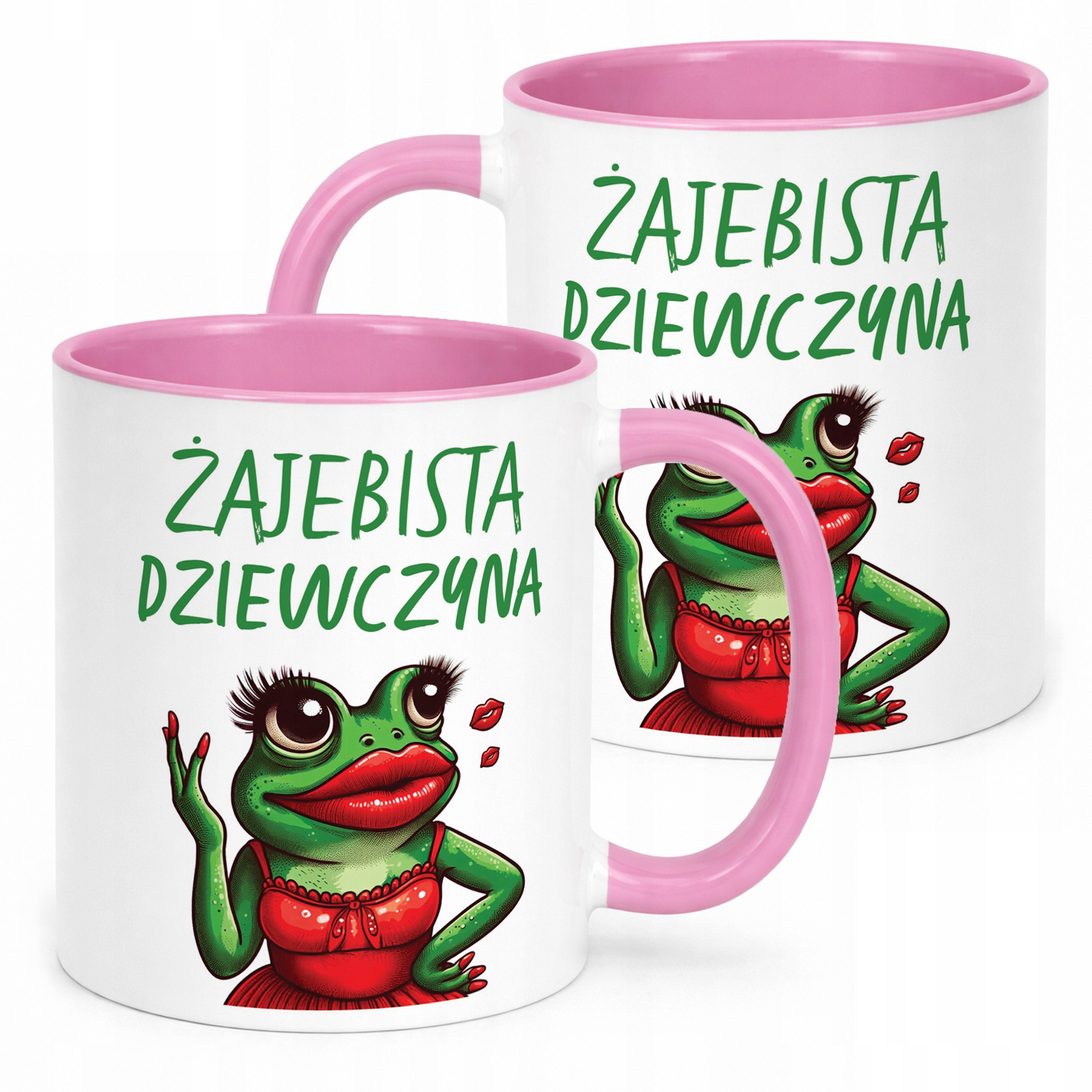 Kubek Różowy Żajebista Dziewczyna Dzień Kobiet Prezent