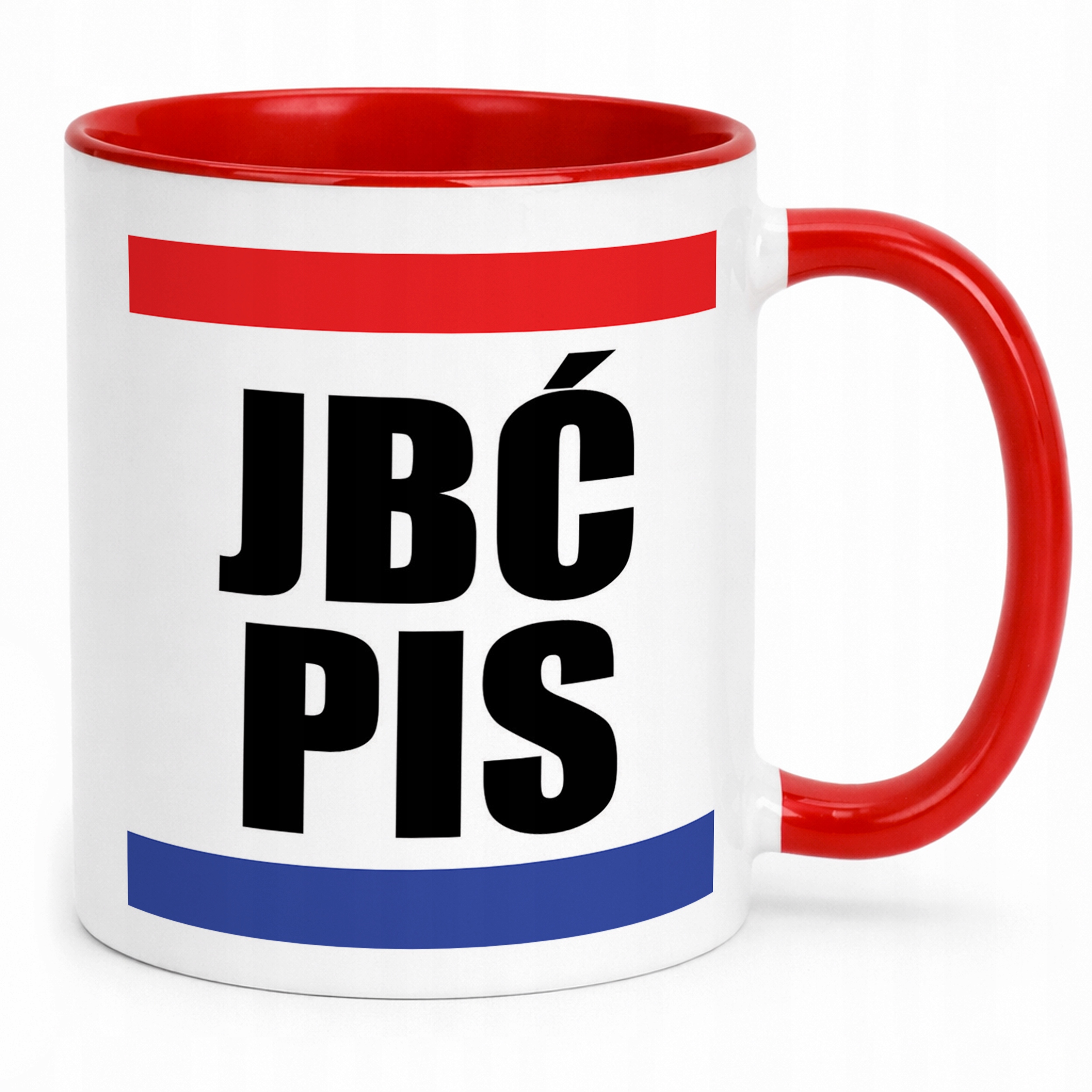 Kubek Czerwony PIS 8 Gwiazdek Polityka Prezent Upominek