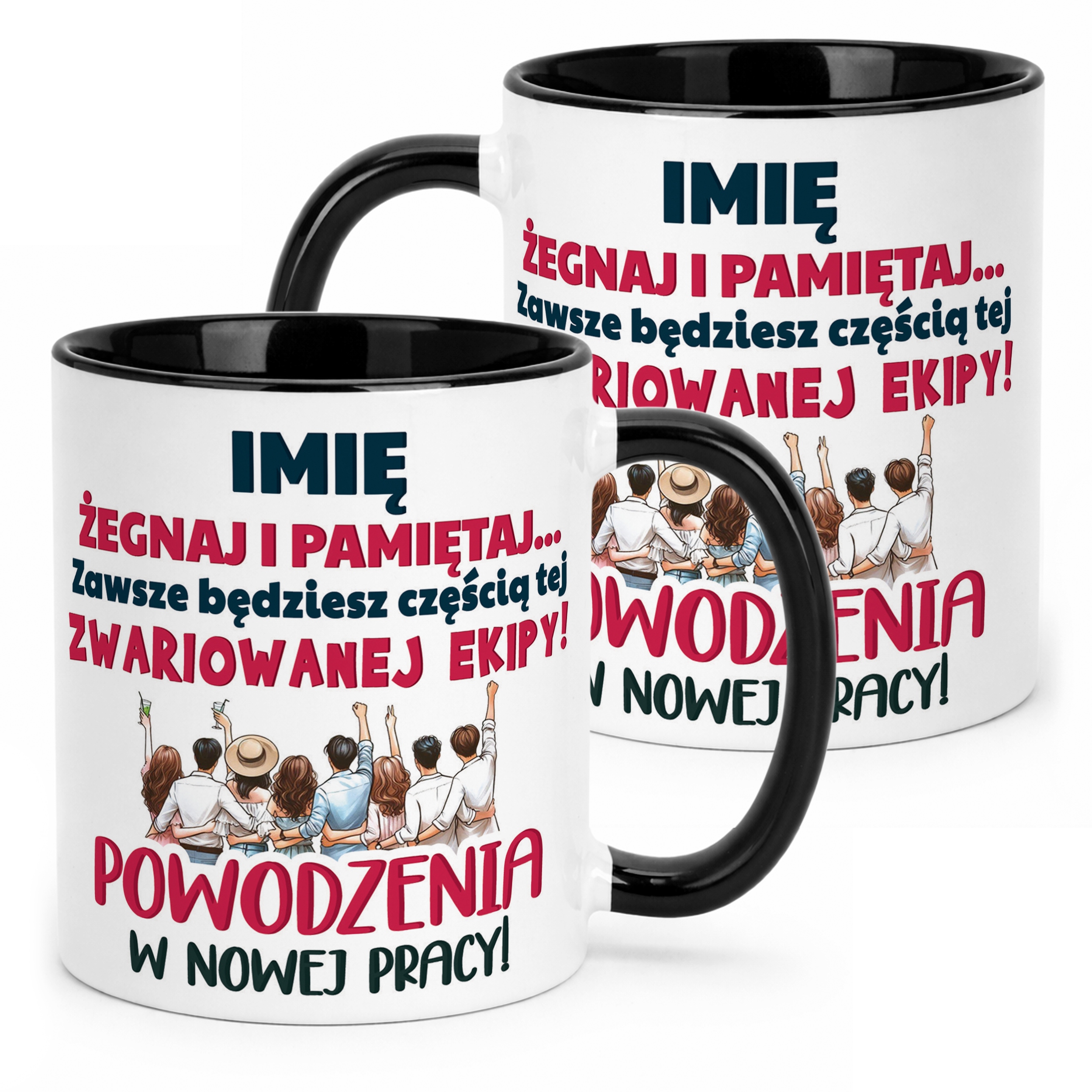 Kubek Czarny Personalizowany Pożeganie Odejście z Pracy Prezent
