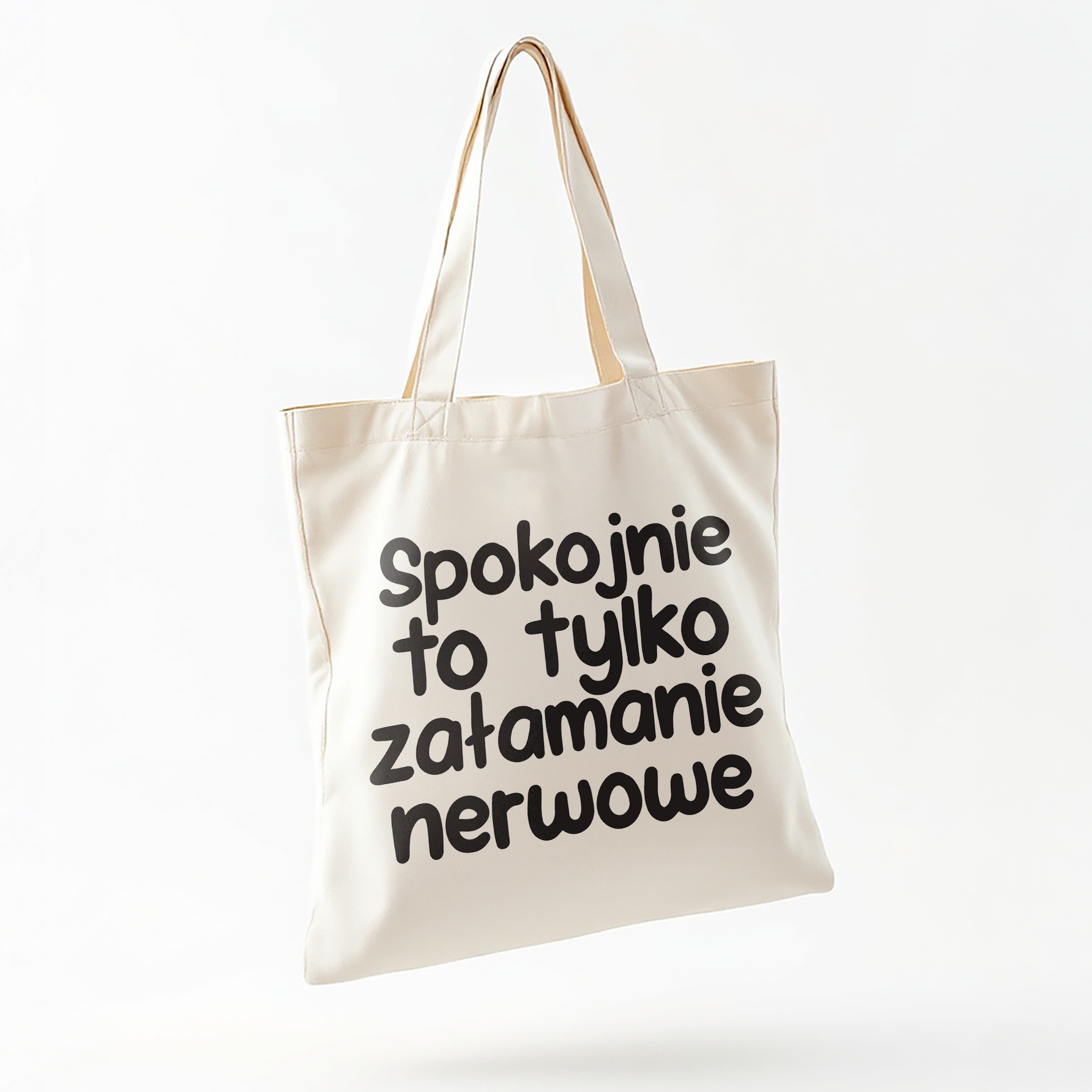 Torba bawełniana na zakupy Spokojnie To Tylko Załamanie Nerwowe Prezent