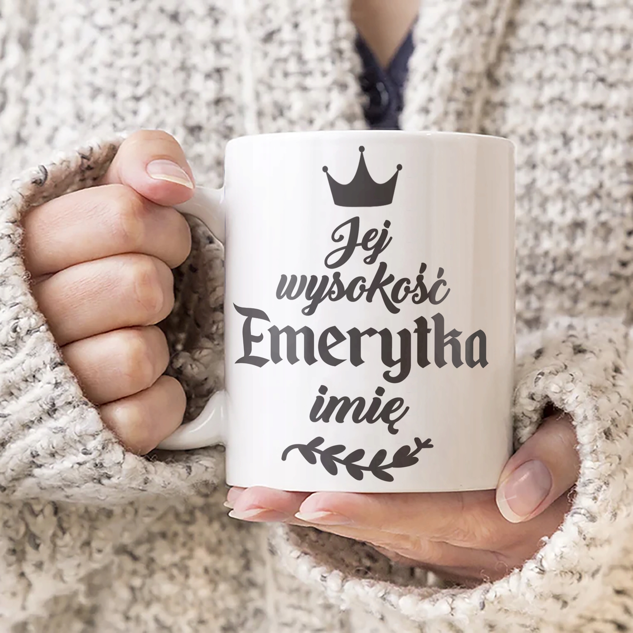 Kubek ceramiczny Personalizowany z okazji Emerytury Dla Emerytki Prezent