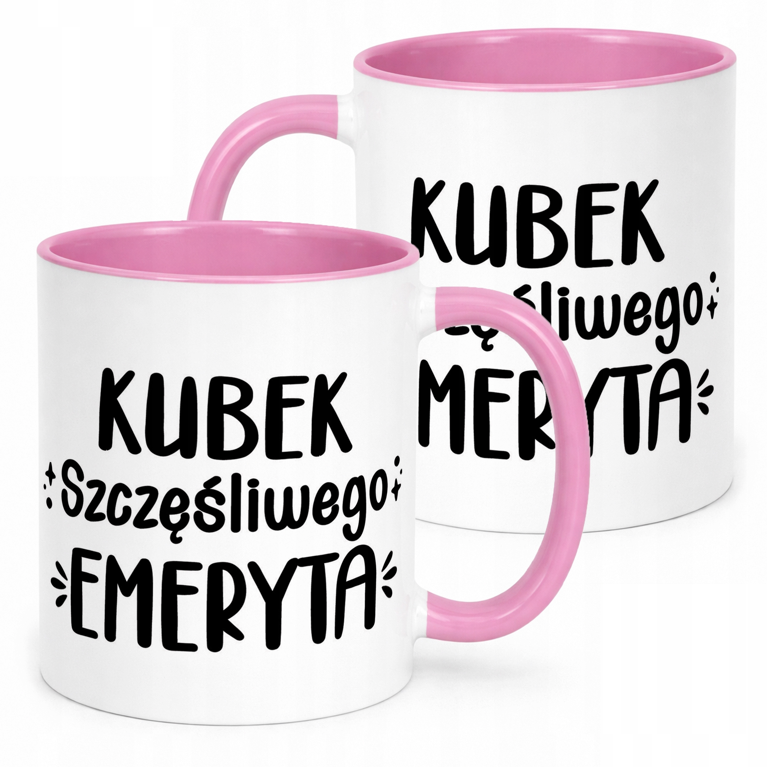 Kubek Różowy z okazji Emerytury Dla Emeryta Prezent Upominek
