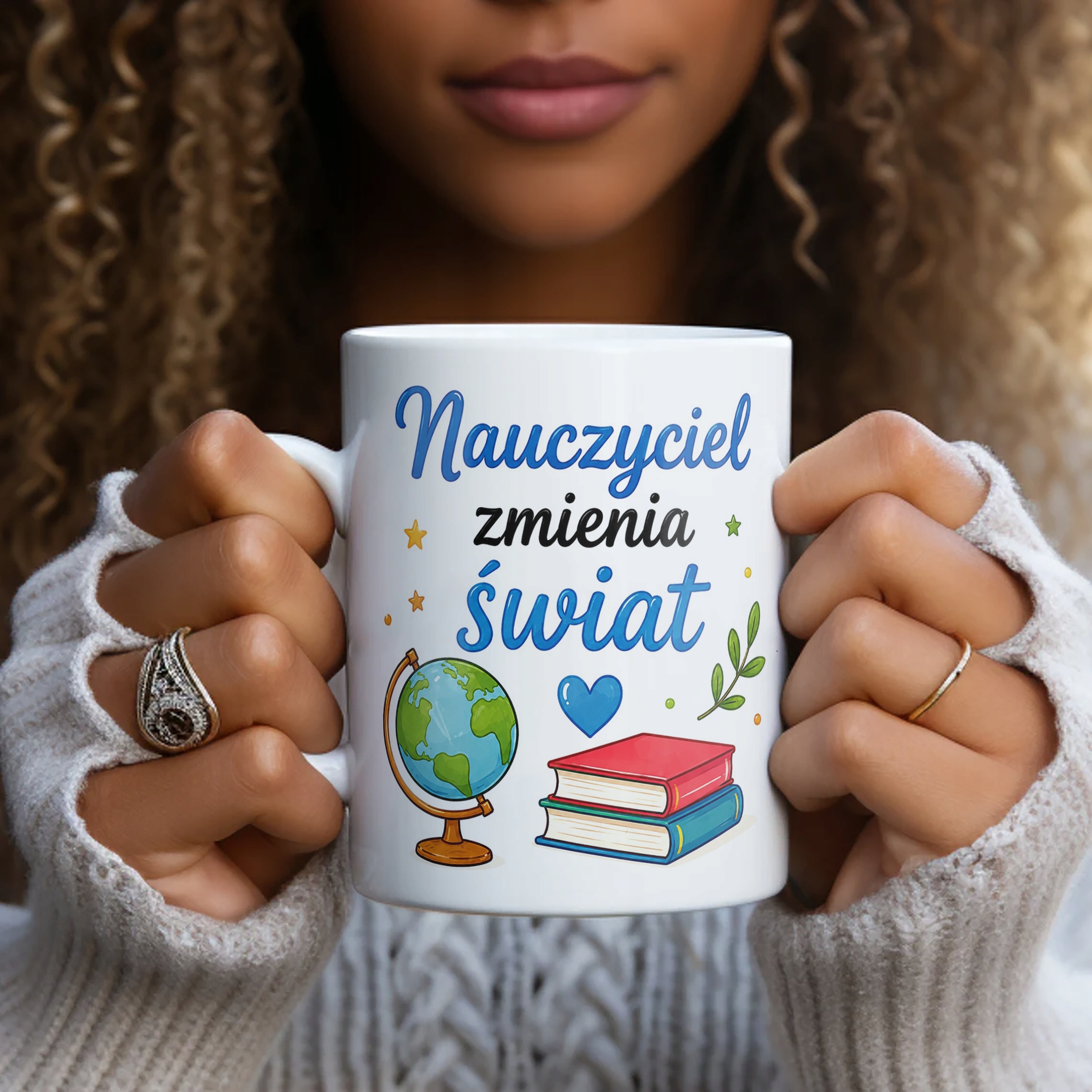 Kubek Dzień Nauczyciela Zakończenie Roku Dla Nauczyciela Prezent Upominek
