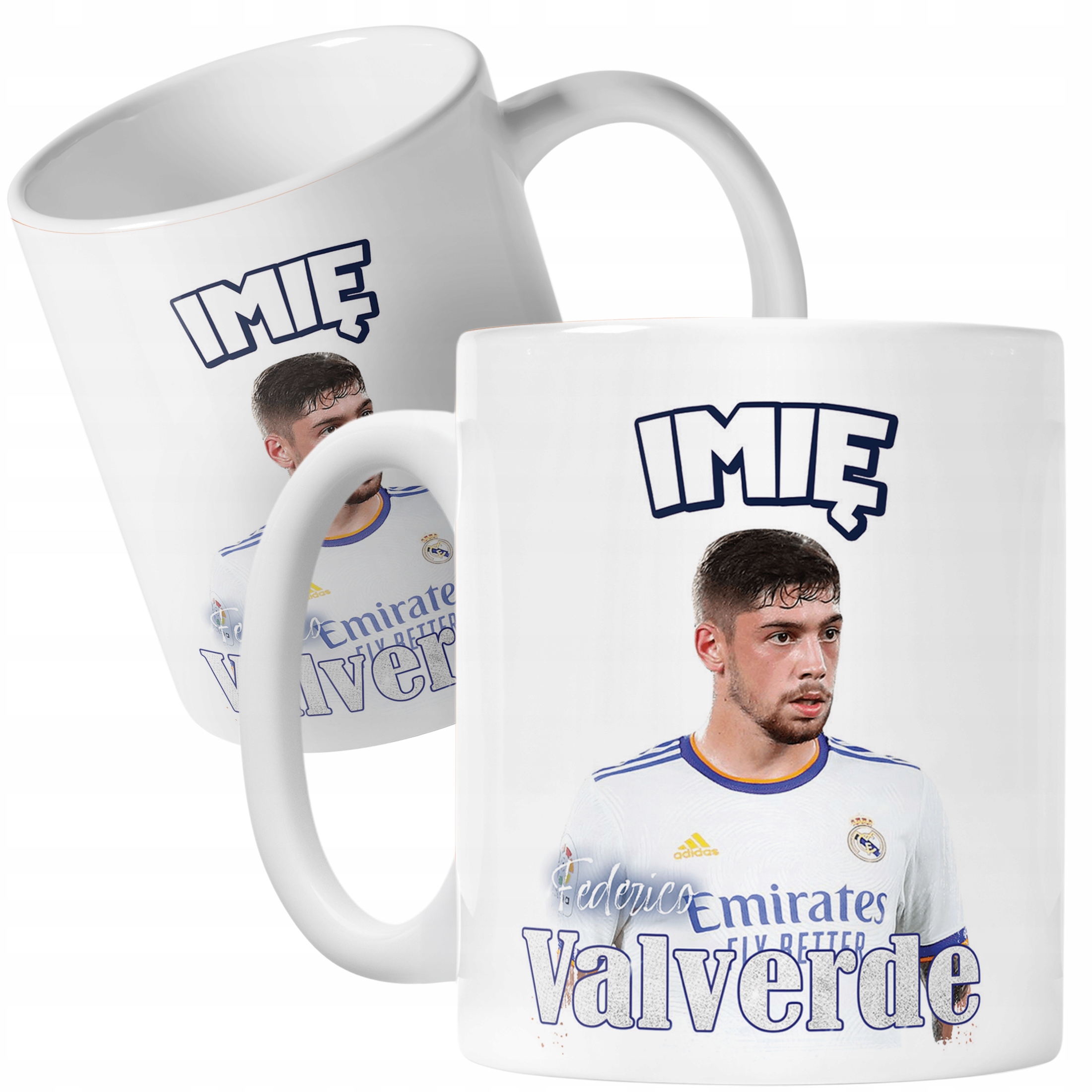Kubek personalizowany Federico Valverde dla kibiców Real Madryt Prezent