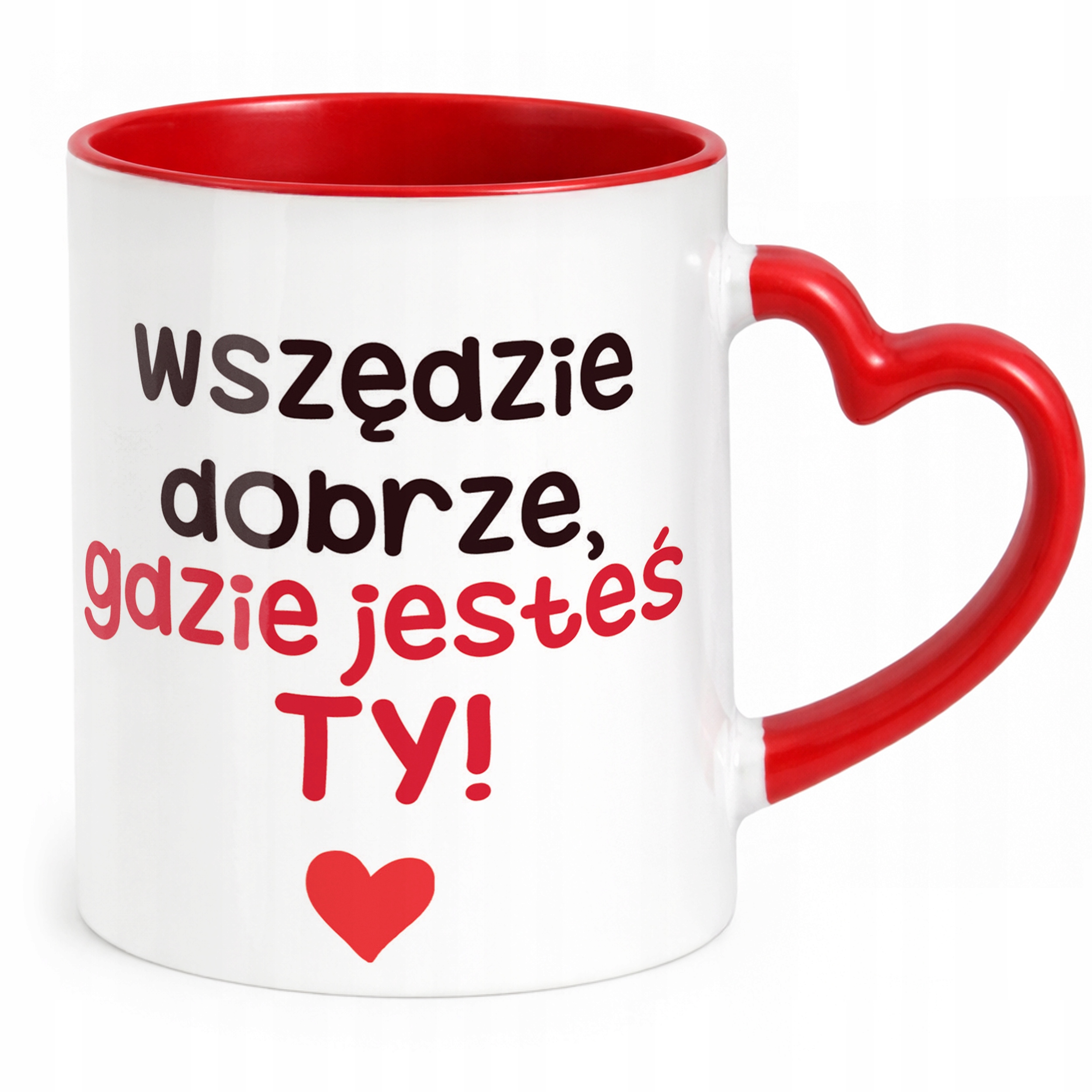 Kubek Walentynkowy Personalizowany Serce Walentynki Prezent Upominek