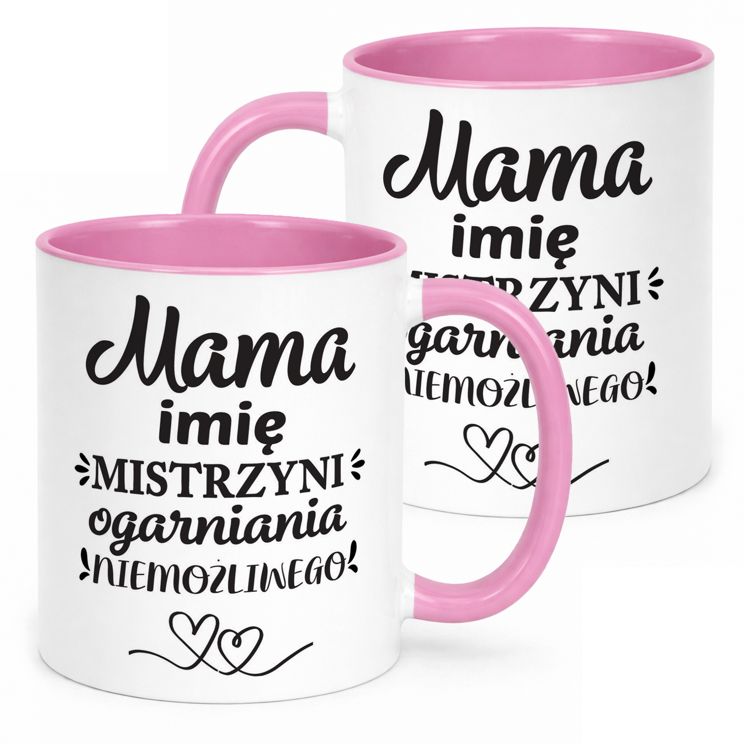 Kubek Różowy Personalizowany Dzień Matki Dla Mamy Prezent Upominek