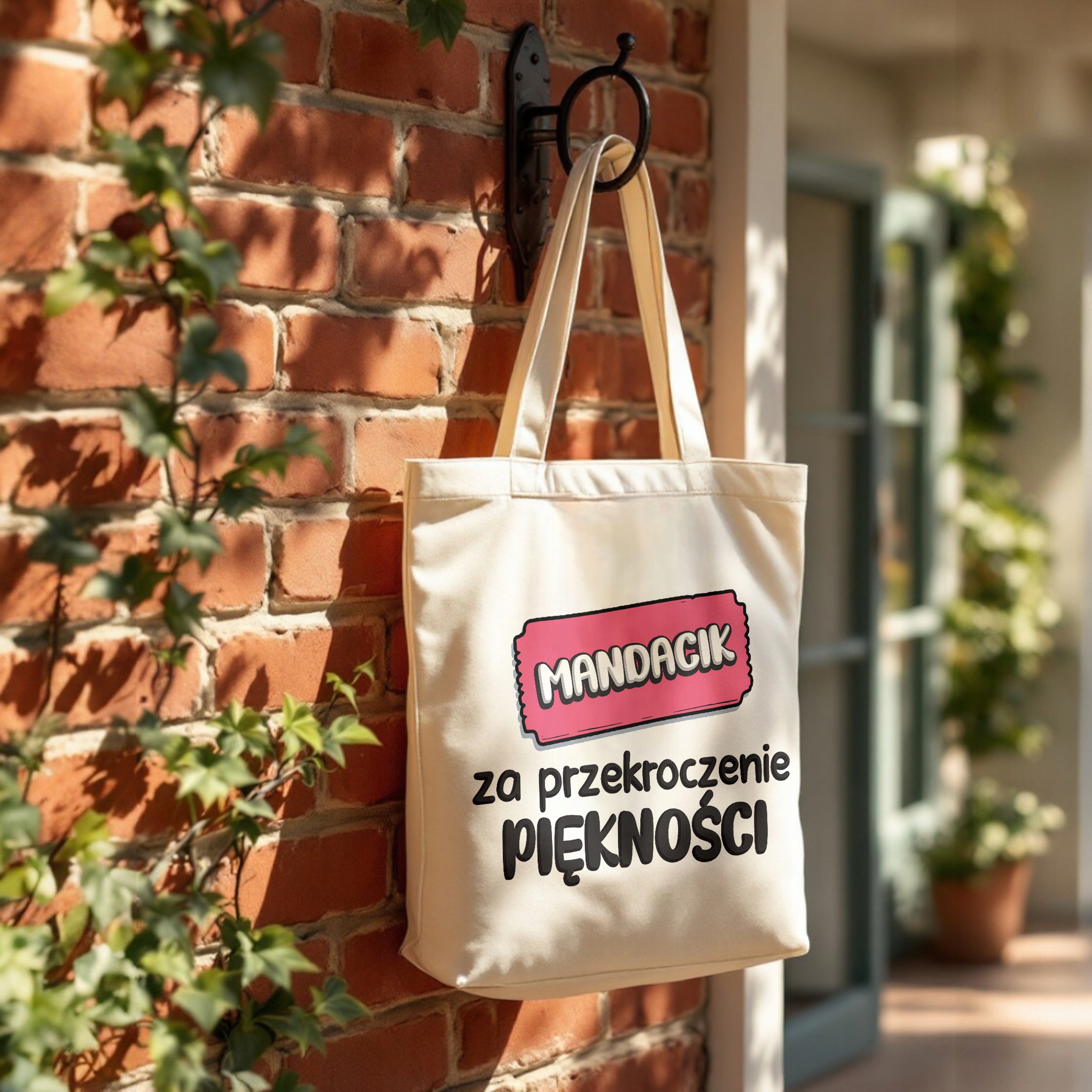 Torba bawełniana premium Mandacik Za Przekroczenie Piękności Prezent