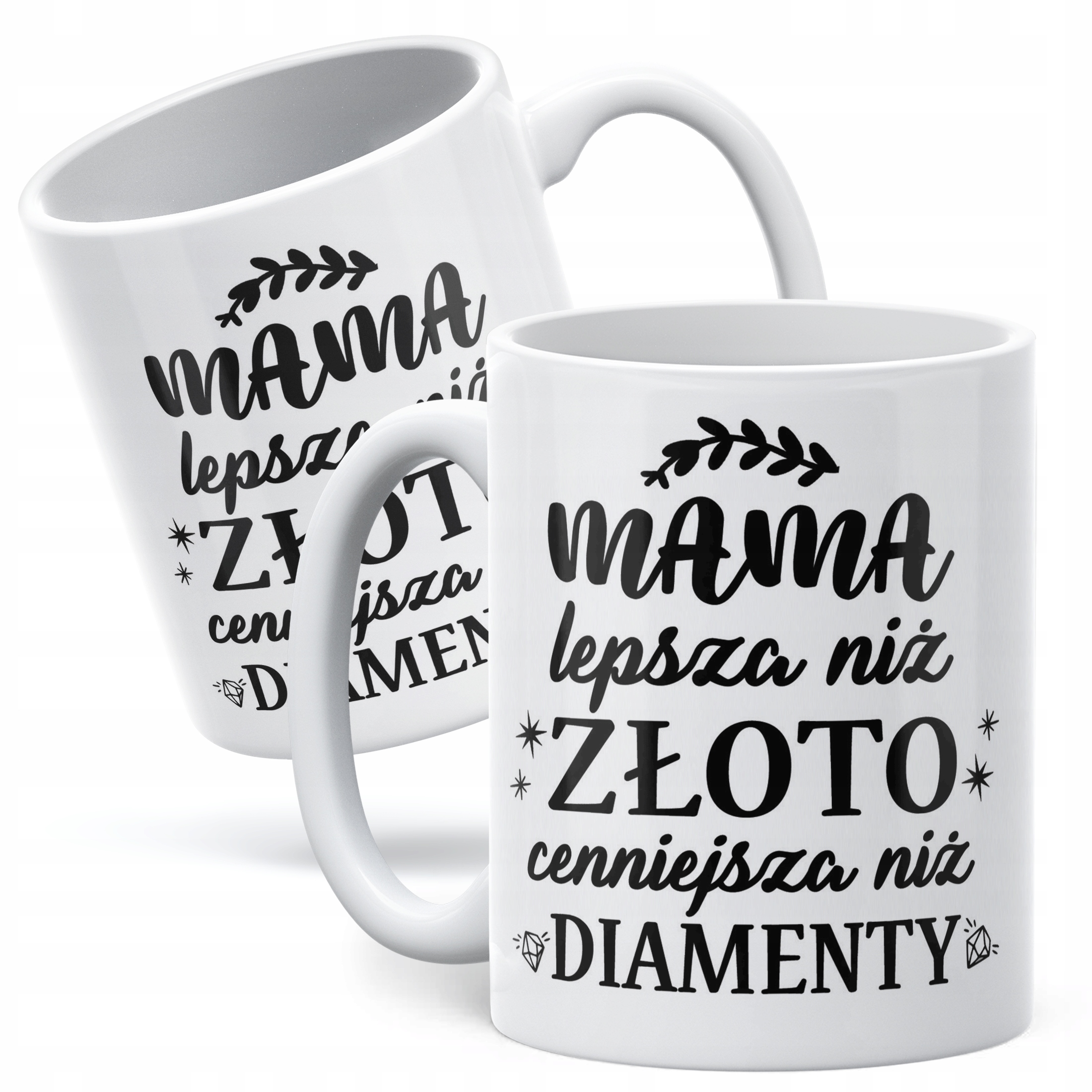 Kubek ceramiczny Dzień Matki Dla Mamy Prezent Lepsza Niż Złoto